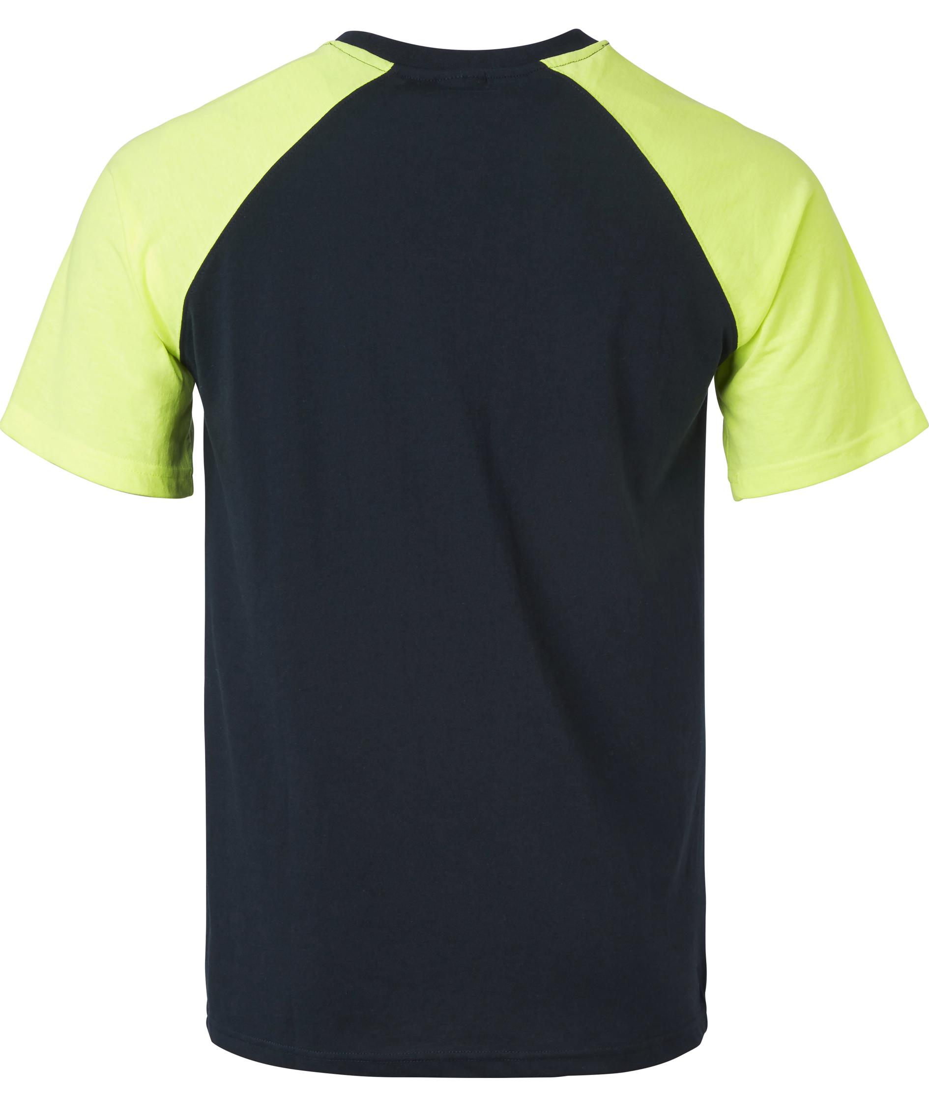 Top Swede T-Shirt 225, Navy/Hi-Vis Gelb