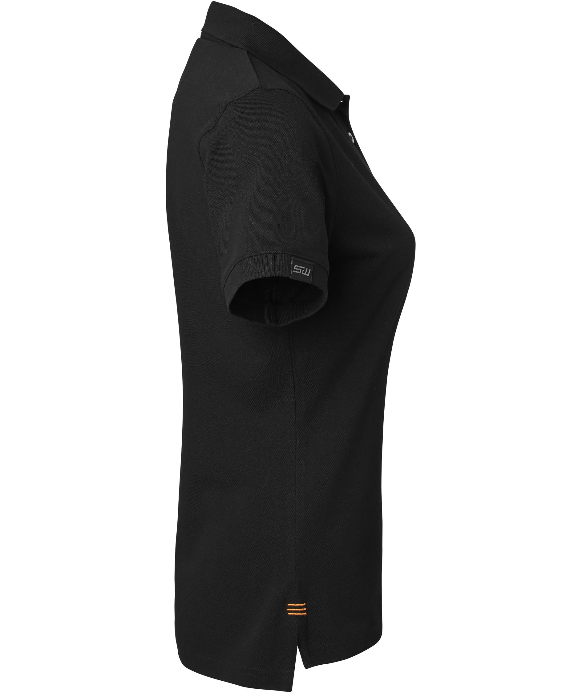 South West Wera Damen Poloshirt, Black/Orange, large image number 2