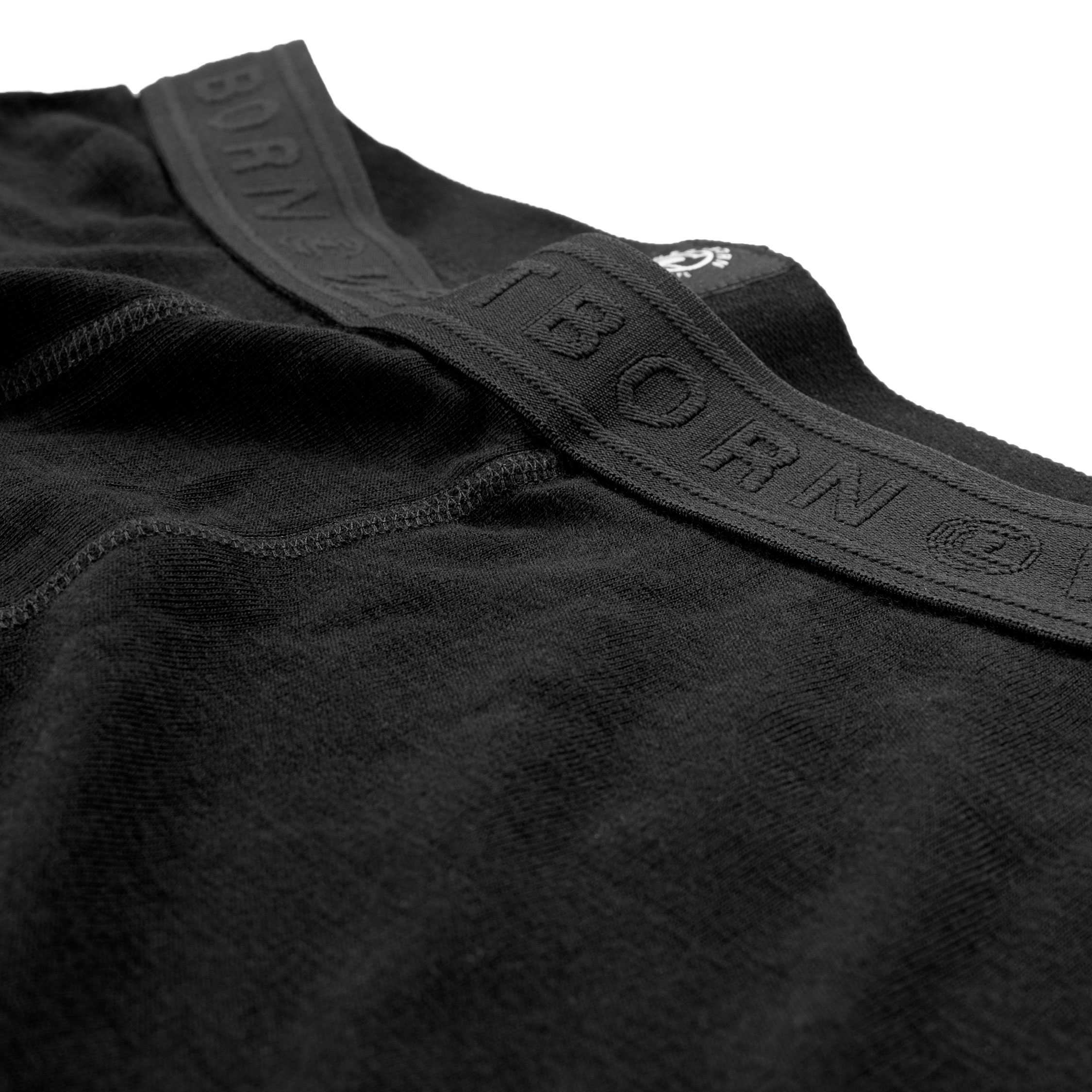 Westborn baselayer bukser med merinould, Black, large image number 4