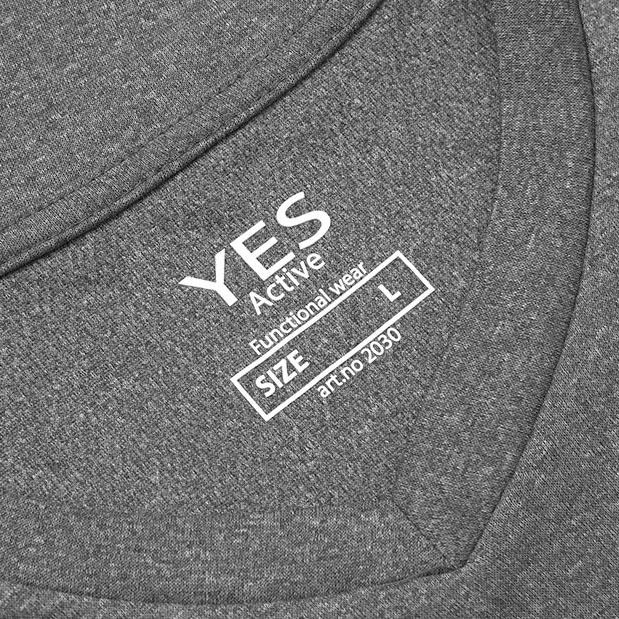 ID Yes Active T-shirt, Gr&aring; melange, large image number 3