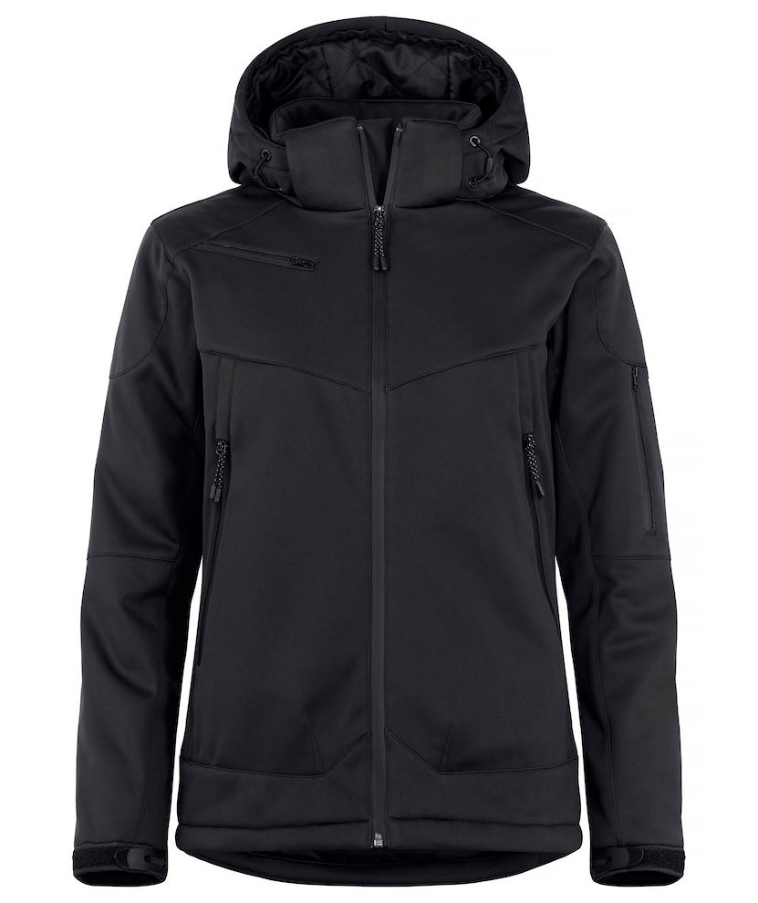 Clique Grayland dame softshelljakke, Sort, Sort, swatch