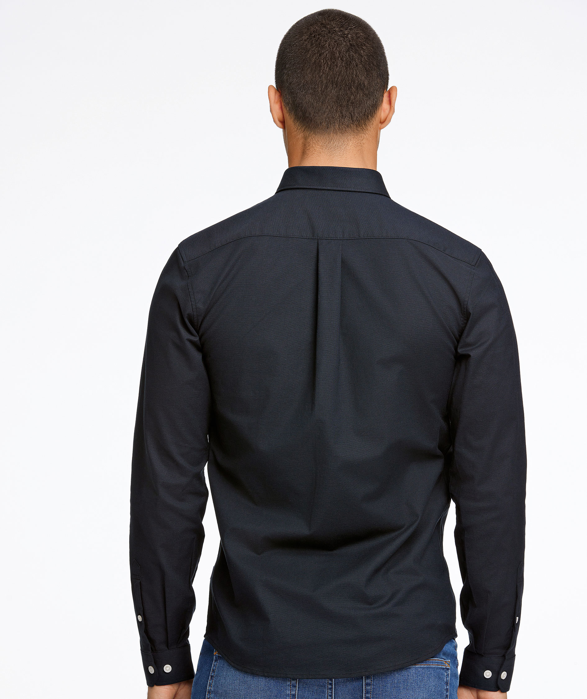 Lindbergh Oxford superflex skjorta, Black, large image number 6