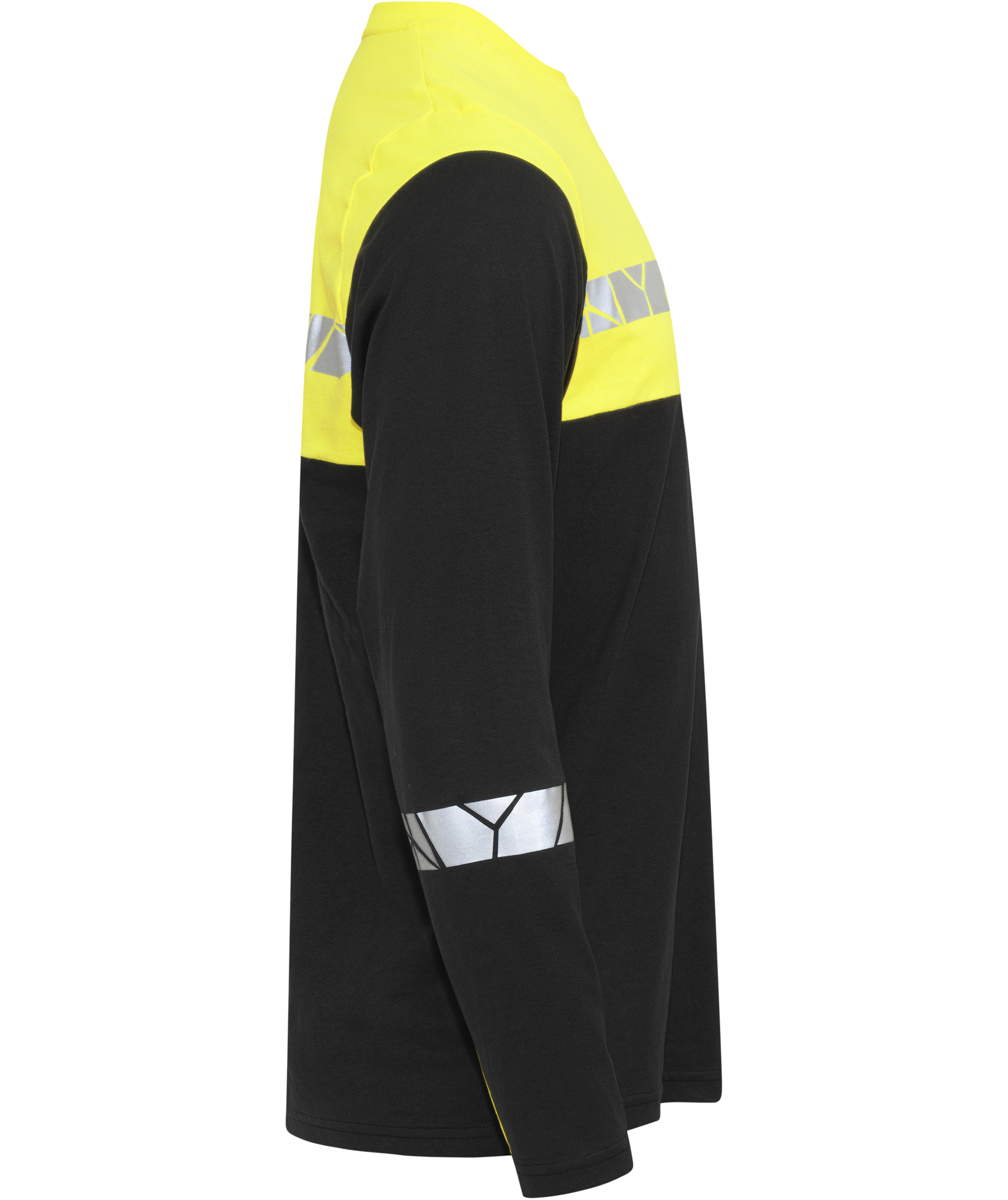 ProJob long-sleeved T-shirt 7002, Black/Yellow, large image number 3
