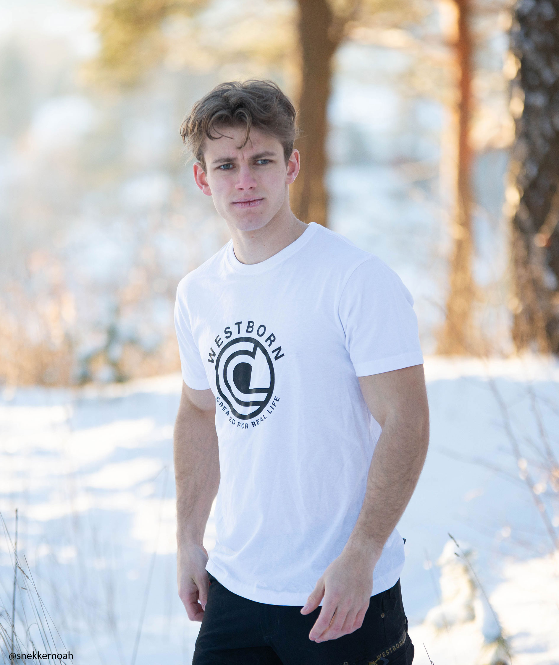 Westborn Logo T-shirt, White, large image number 1