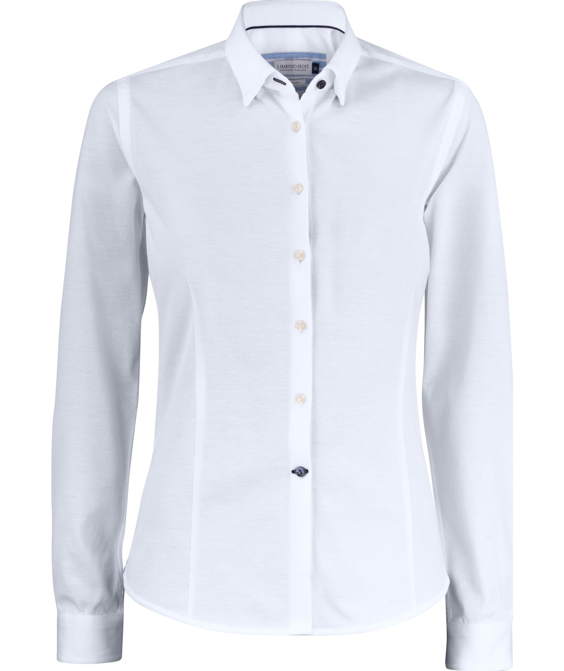 J. Harvest & Frost Indigo Bow 34 lady fit skjorta, Vit, Vit, swatch