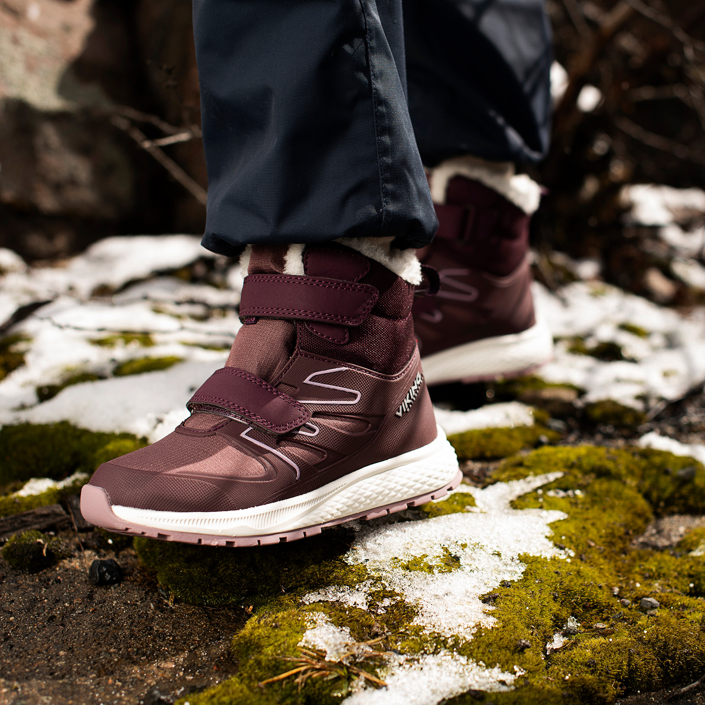 Viking Equip Defence Warm WP 2V st&ouml;vlar till barn, Grape/Antique Rose, large image number 5