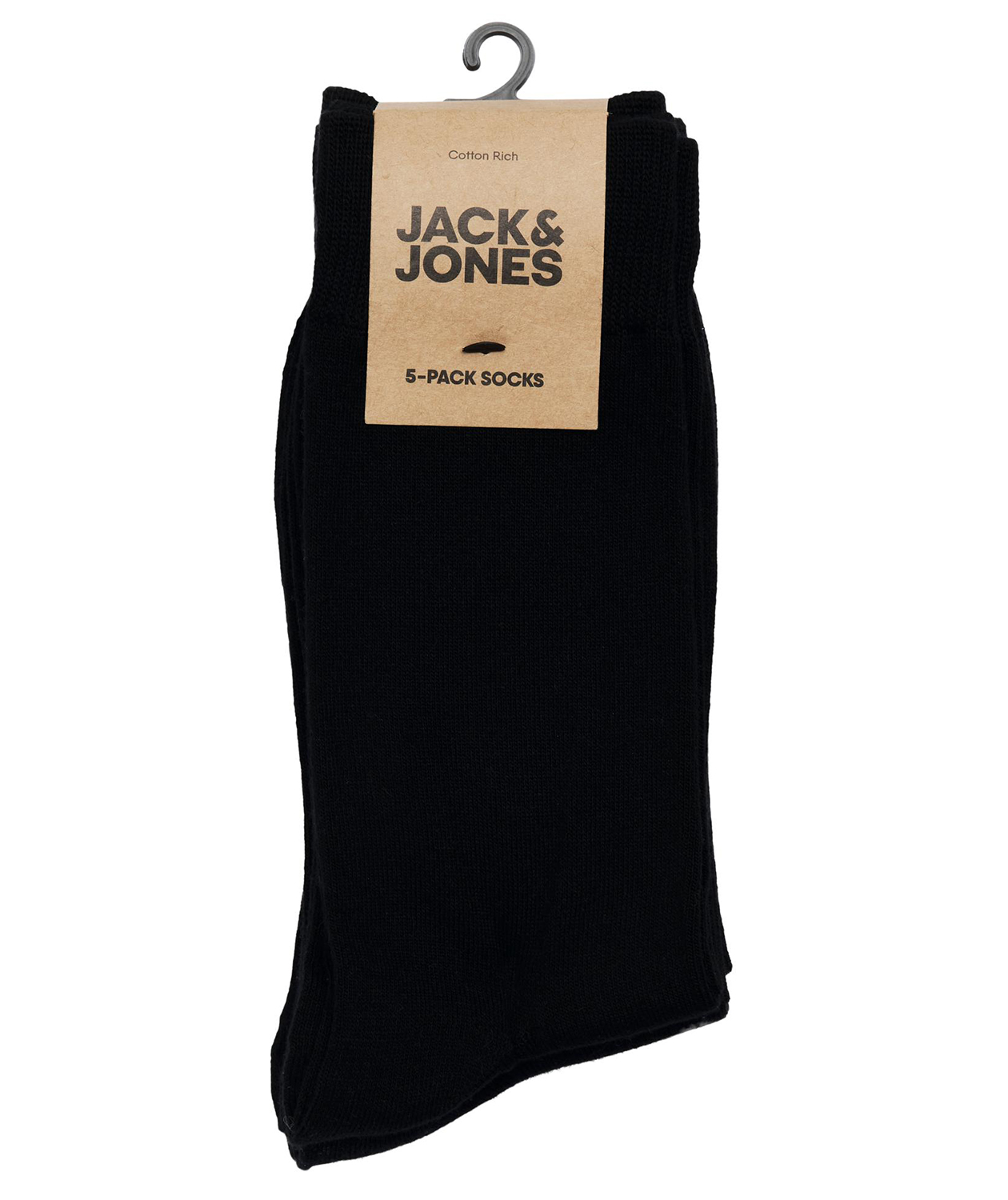 Jack & Jones JACBASIC 5-pack bambustrumpor, Svart, Svart, large image number 2