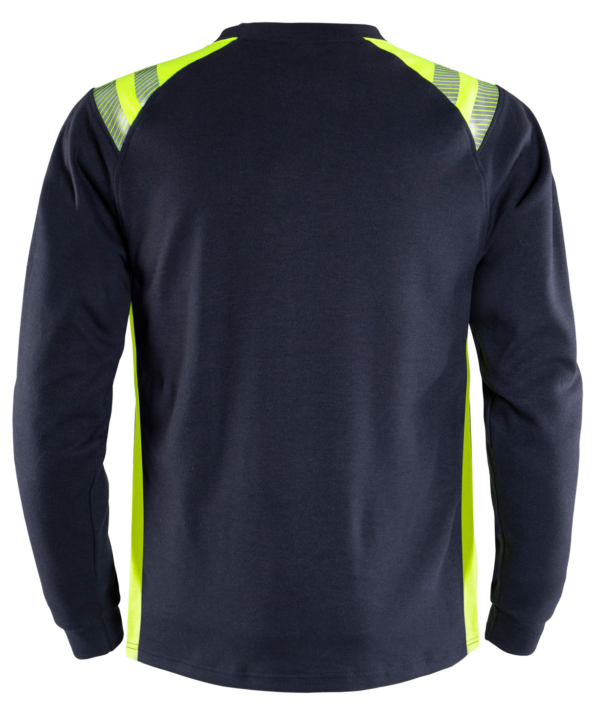 Fristads Flamestat l&aring;ng&auml;rmad T-shirt 7360 TFL, Marin/Hi-Vis gul