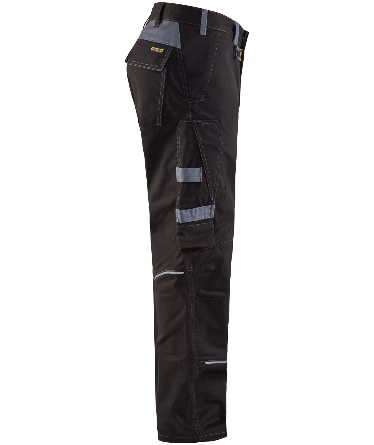 Bl&aring;kl&auml;der Anti-Flame arbeidsbukse, Svart/Gr&aring;, large image number 3