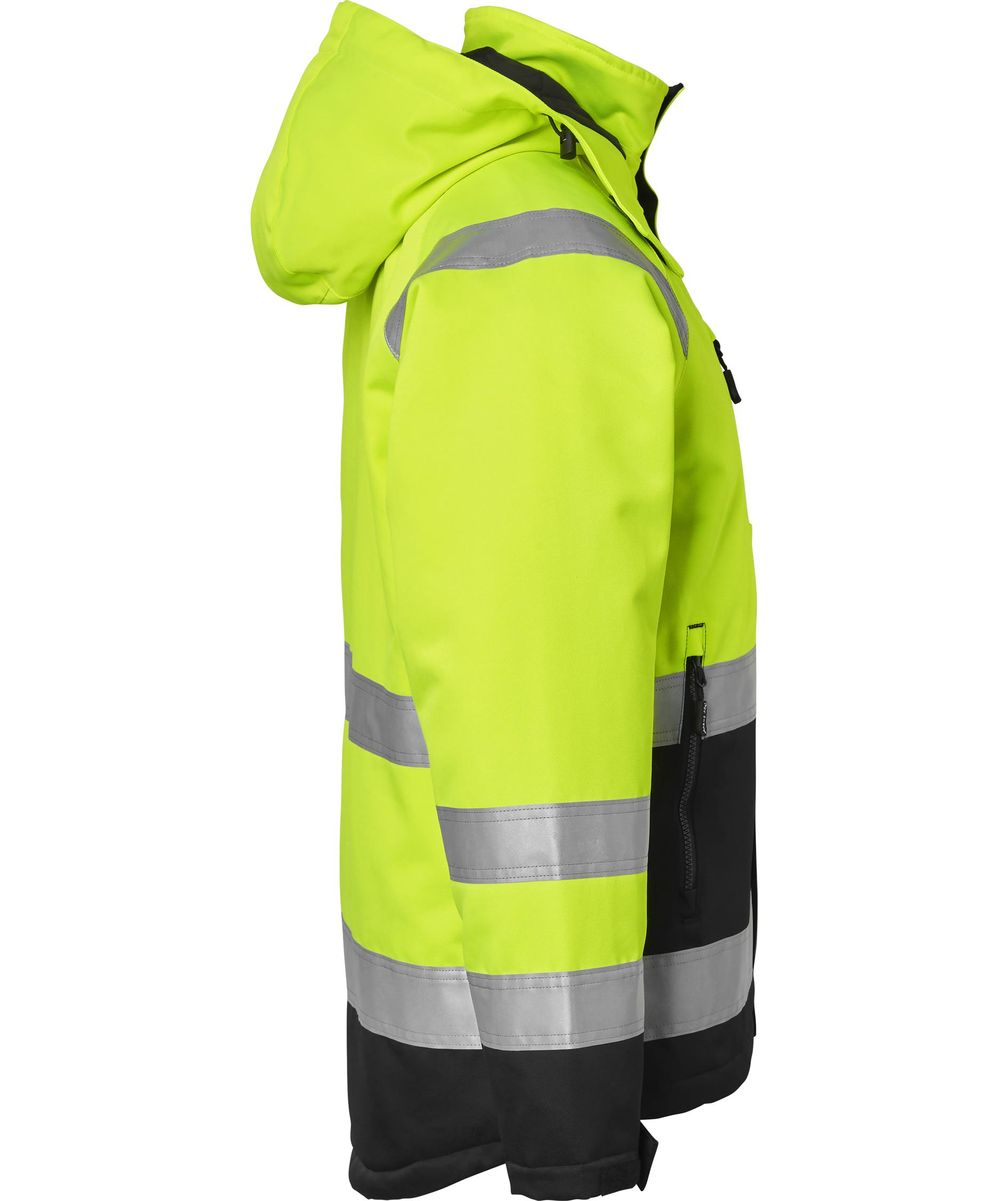 Top Swede vinterjakke 131, Hi-vis Gul/Sort, large image number 2