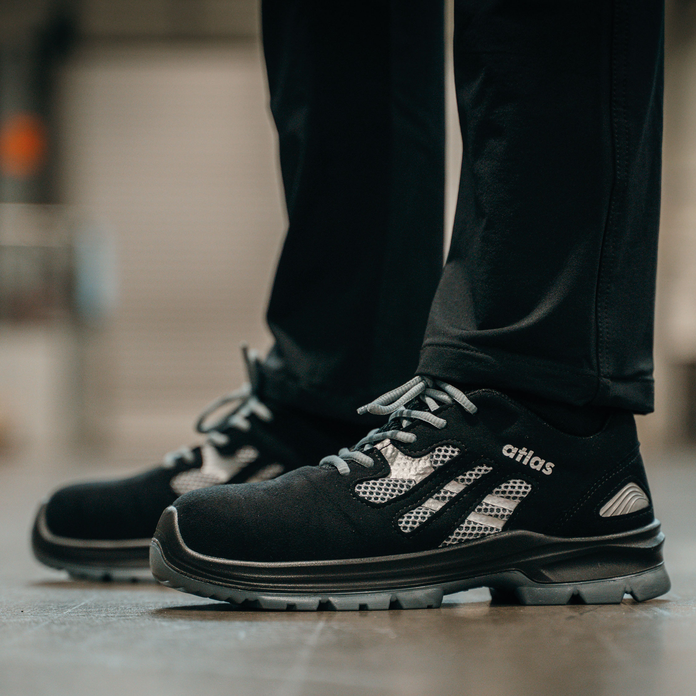 Atlas Flash 2005 XP sikkerhedssko S1P, Sort, large image number 1