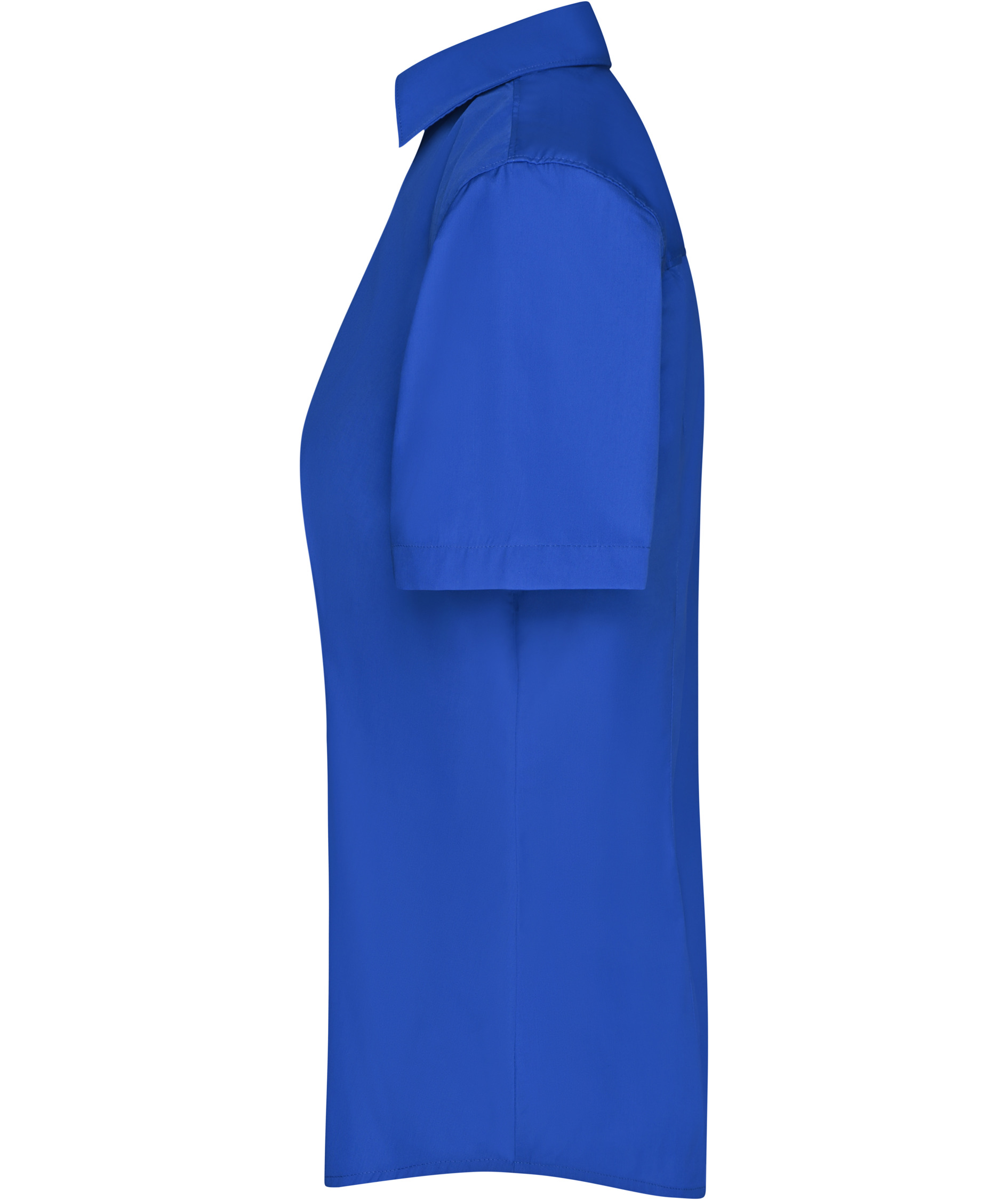 James & Nicholson kurz&auml;rmeliges Modern fit Damenhemd, K&ouml;nigsblau, large image number 3