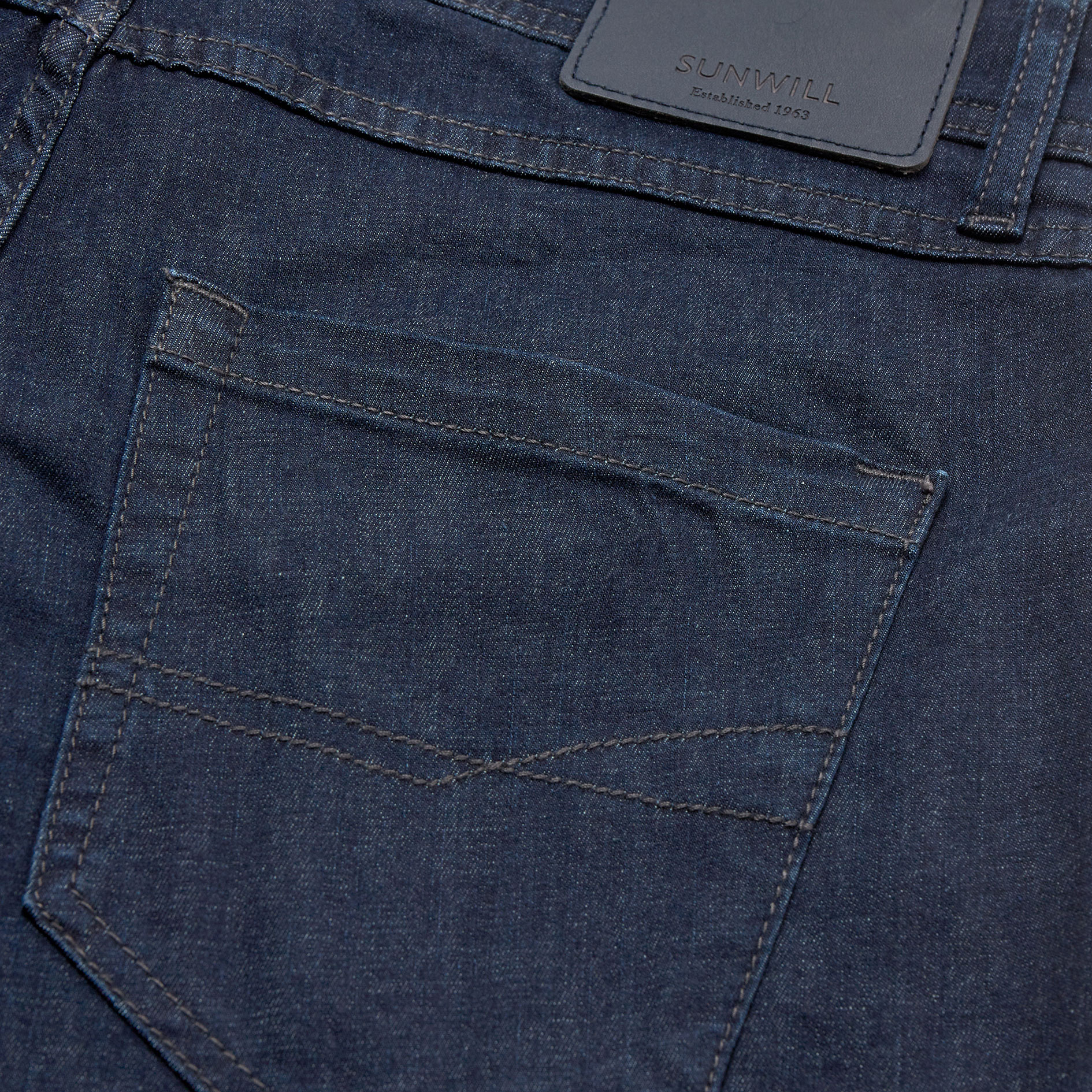 Sunwill l&aring;nga denimshorts, Dark navy, large image number 2