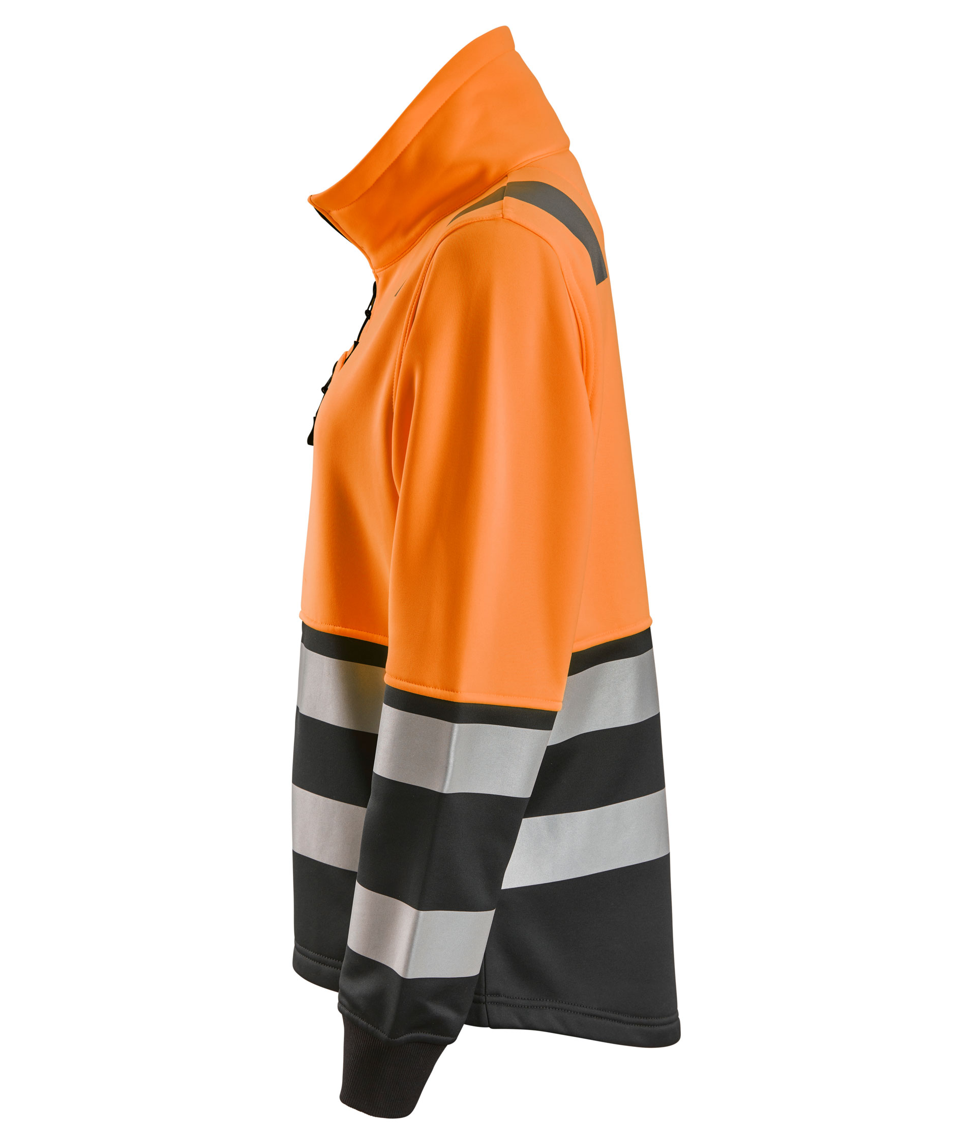Snickers women's sweat jacket 8073, Hi-Vis Orange/Black, large image number 3