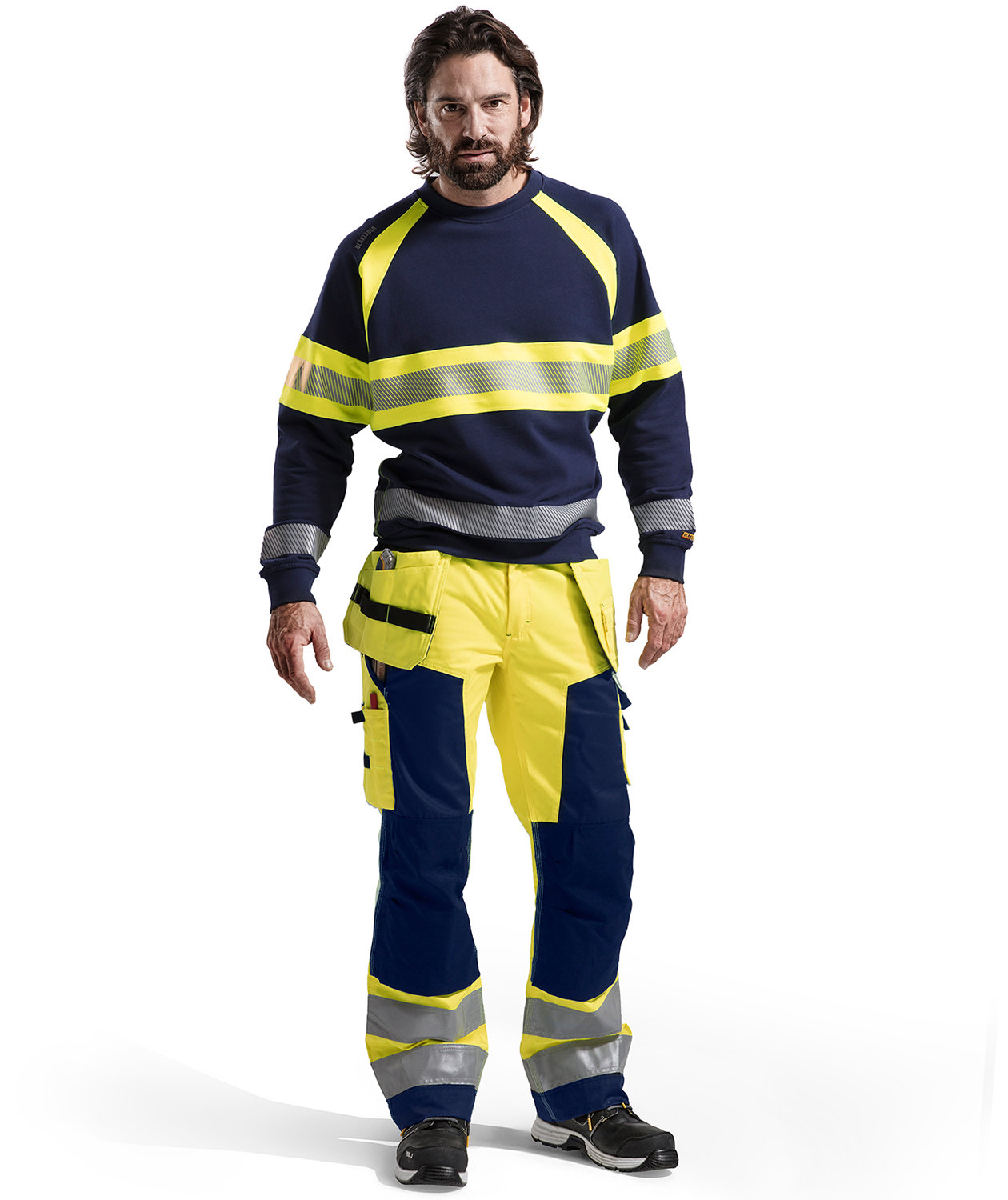 Bl&aring;kl&auml;der sweatshirt, Marine/Gul, large image number 1