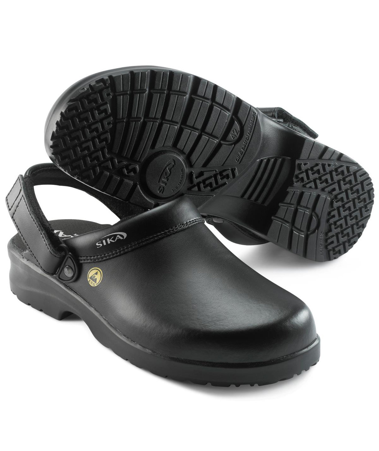 Sika Fusion tr&auml;skor med h&auml;lrem OB, Svart