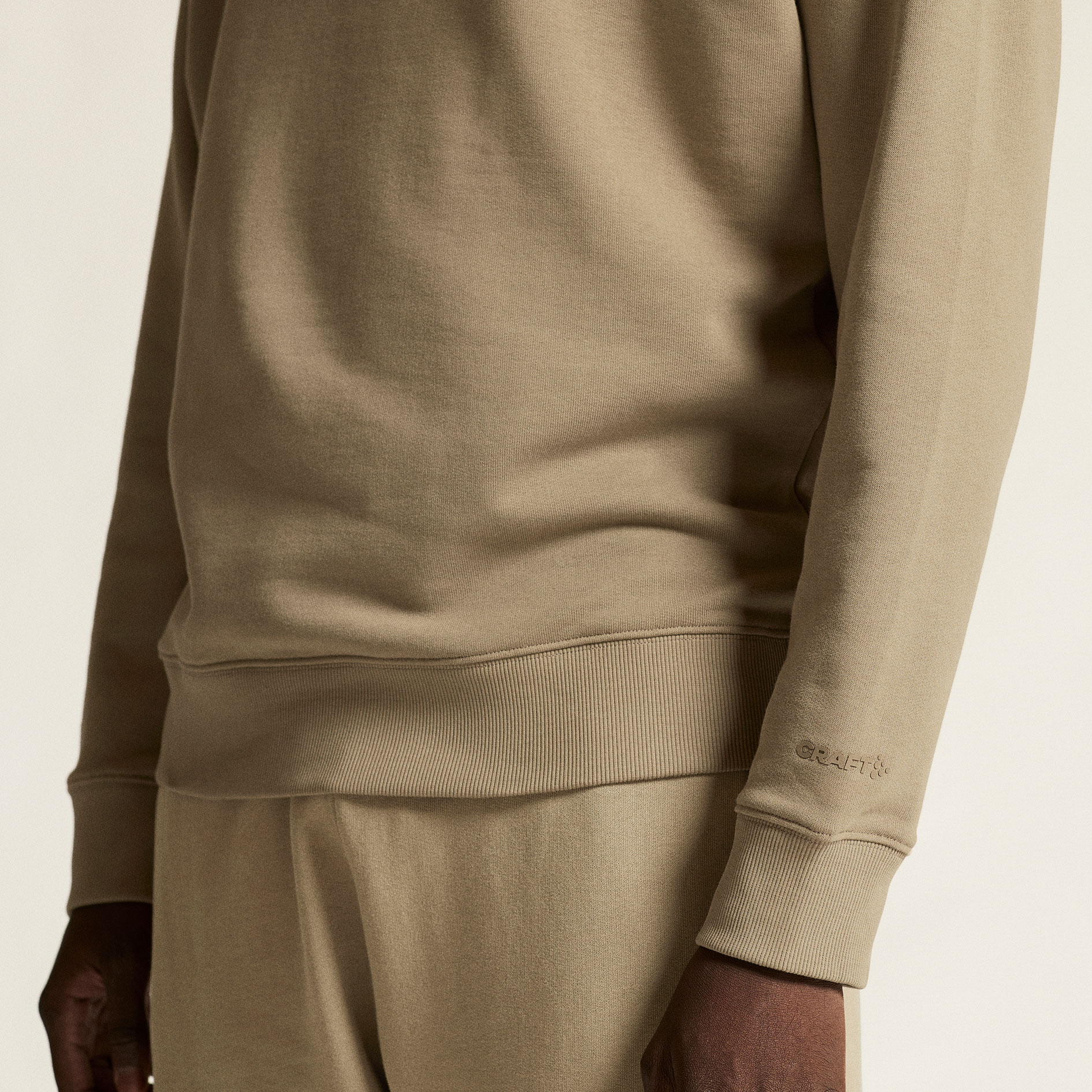 Craft Frequent half zip, Taupe, large image number 6