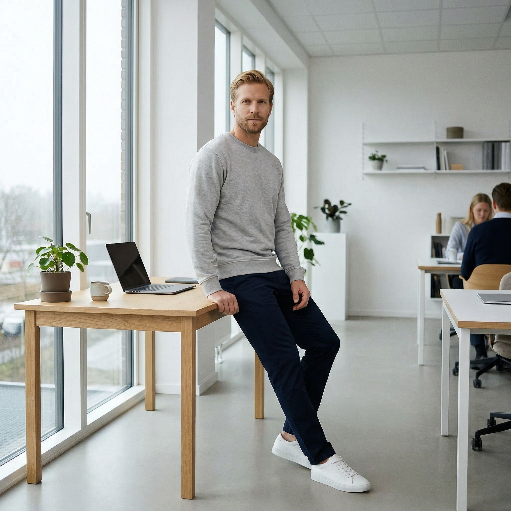 Tee Jays Power sweatshirt, Heather Grey