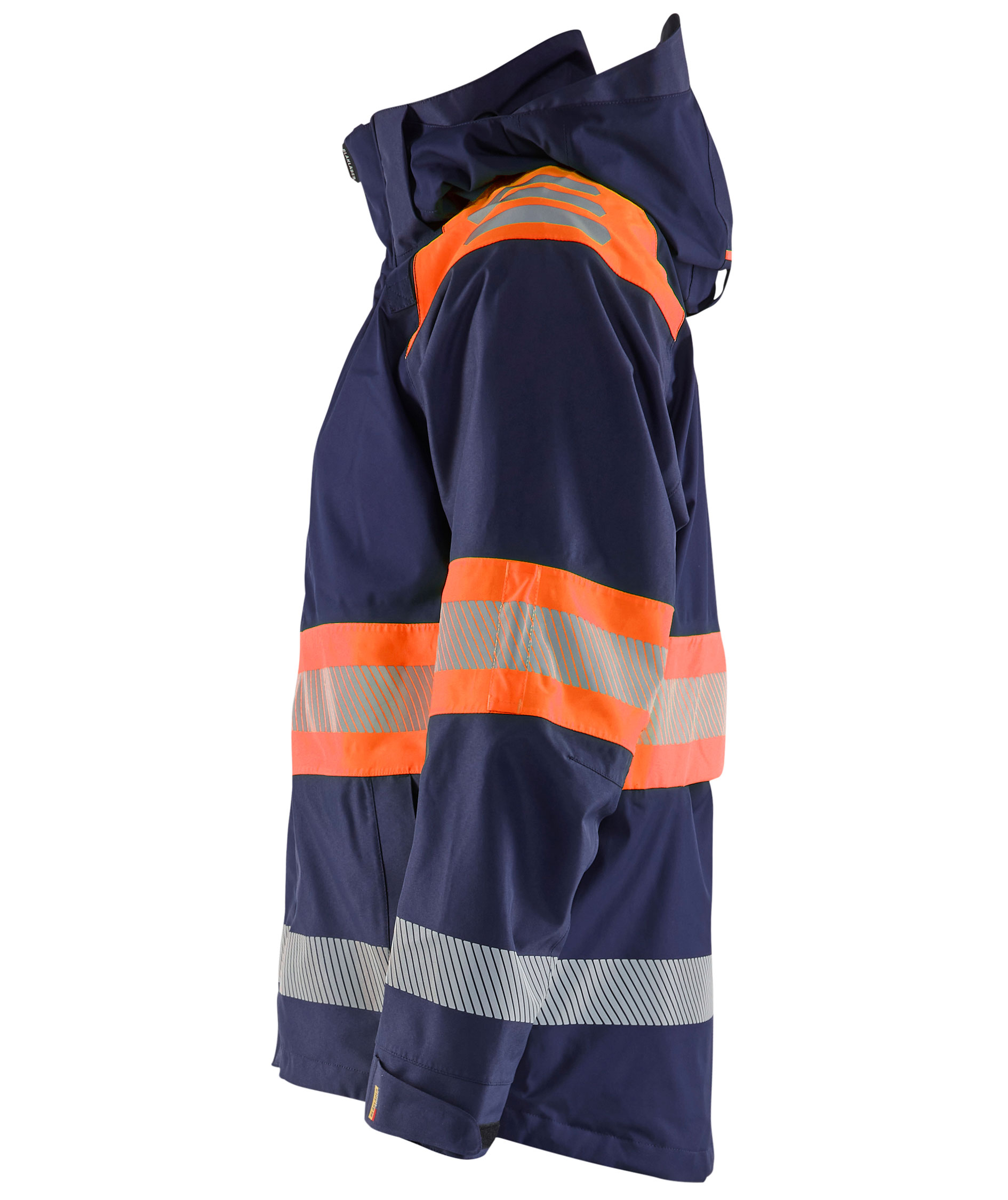 Bl&aring;kl&auml;der skalljakke, Marine/Hi-Vis Oransje, large image number 3