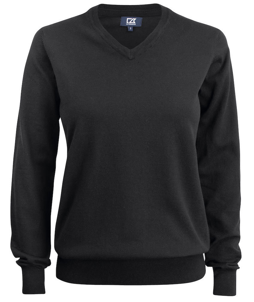 Cutter & Buck Oakville stickad tr&ouml;ja dam, Svart, Svart, swatch