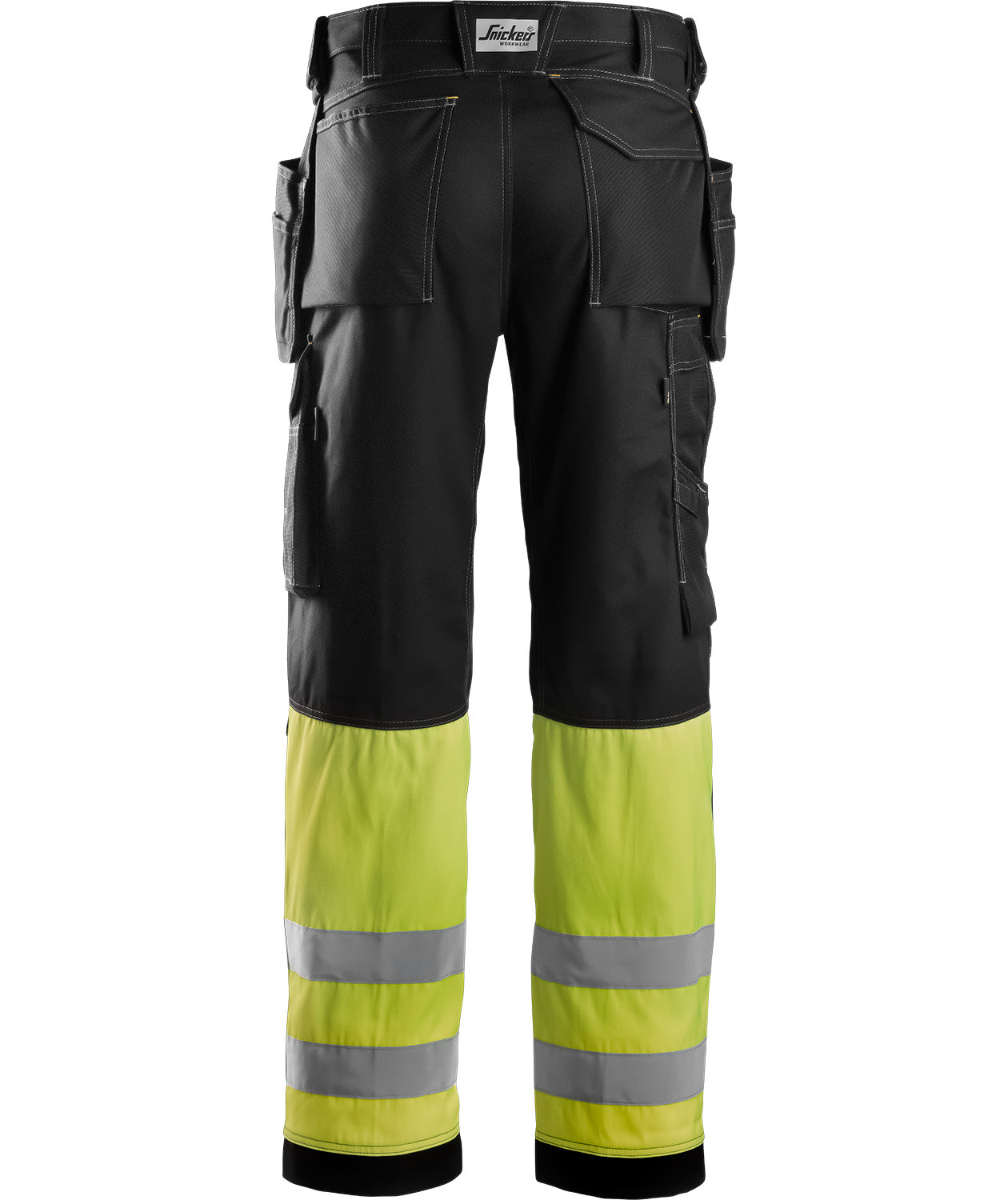 Snickers h&aring;ndverkerbukse 3235, Svart/Gul, large image number 1
