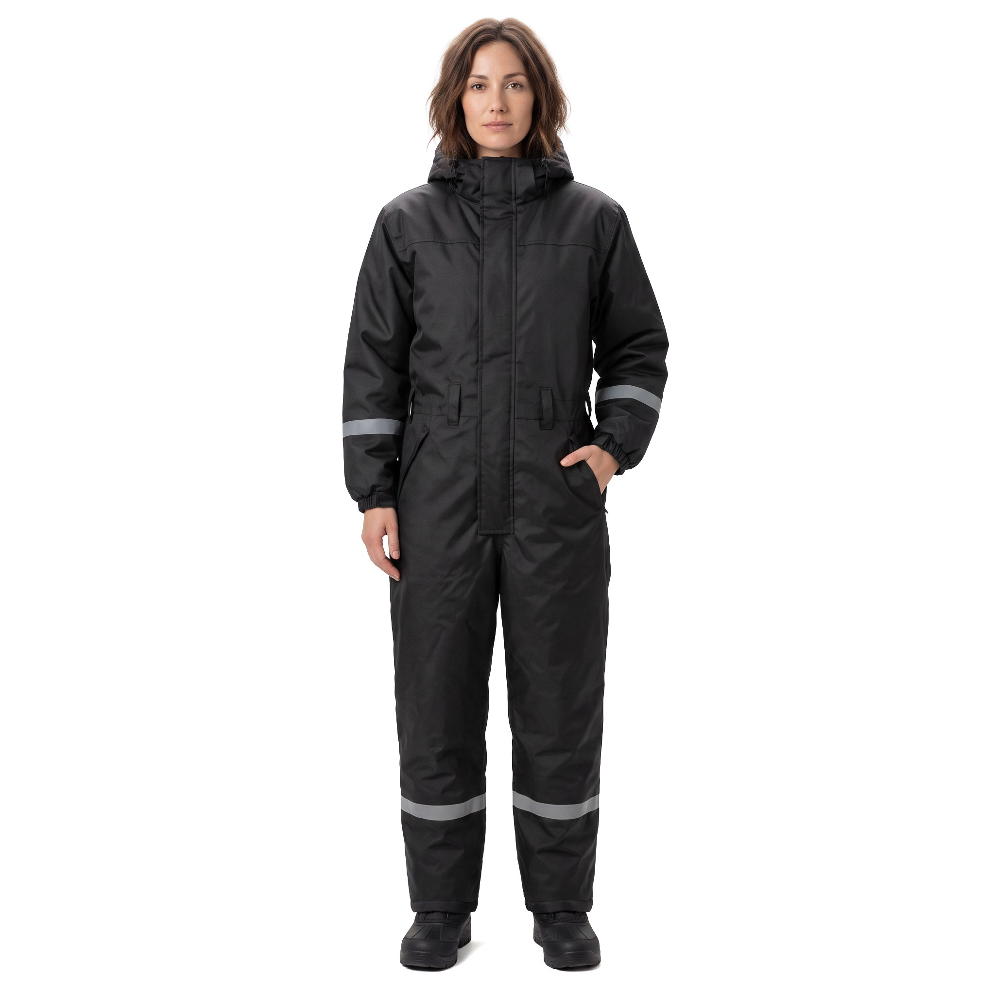 Westborn Basic thermal coveralls, Black, large image number 2