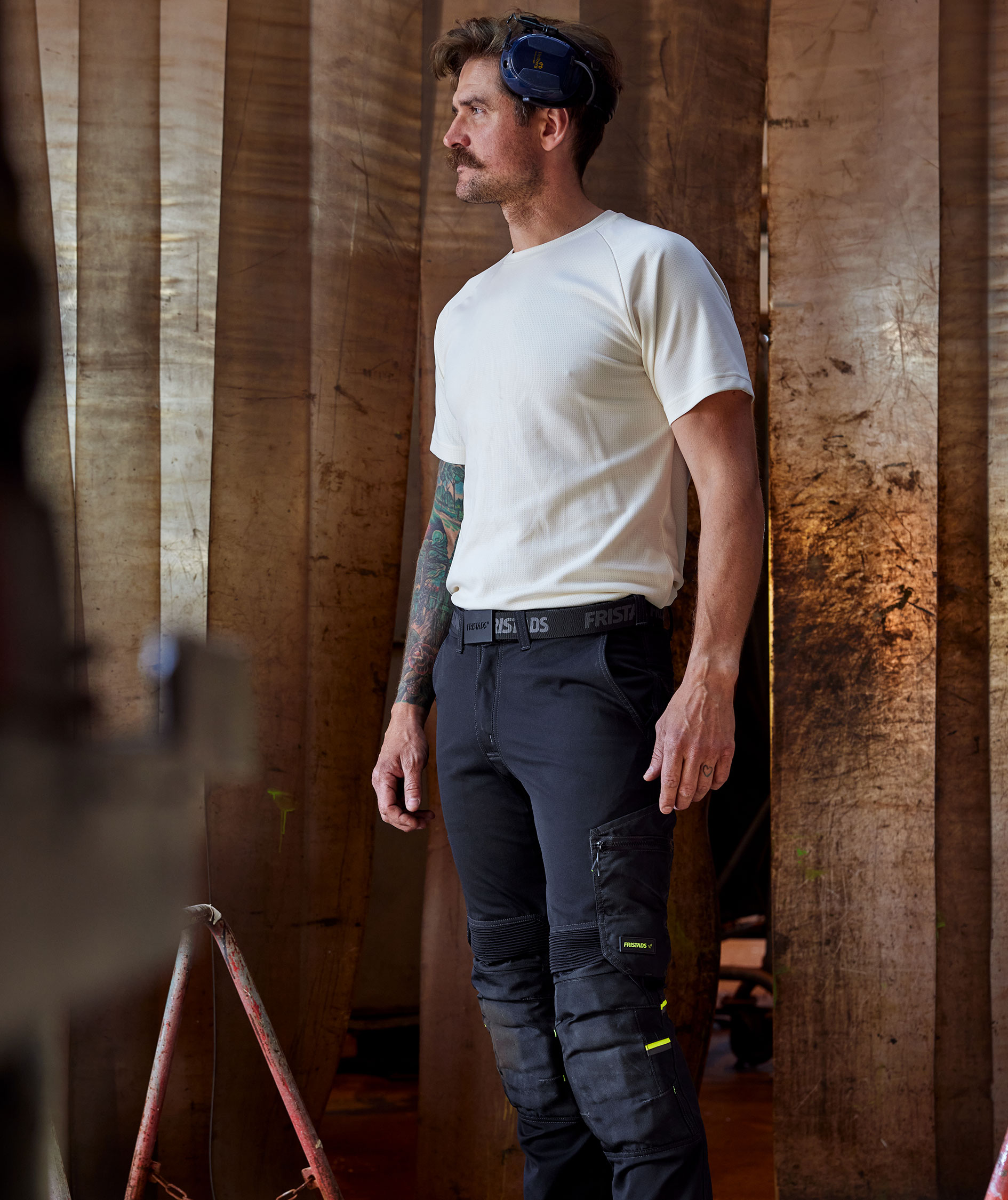 Fristads T-shirt 7555 GPIN, Sand, large image number 7