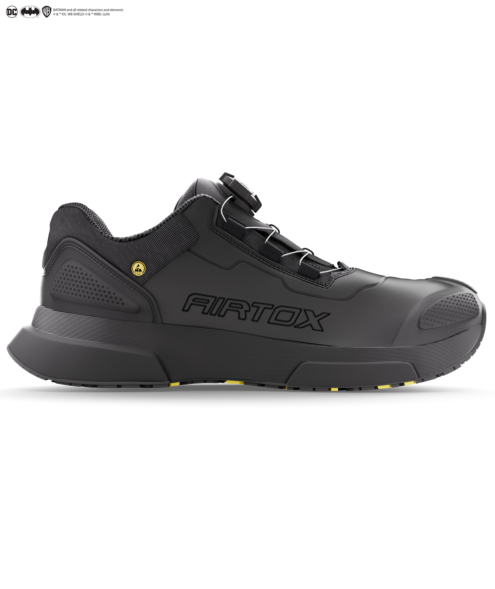 Batman x AIRTOX BAT.ONE safety shoes S3S, Black/Yellow