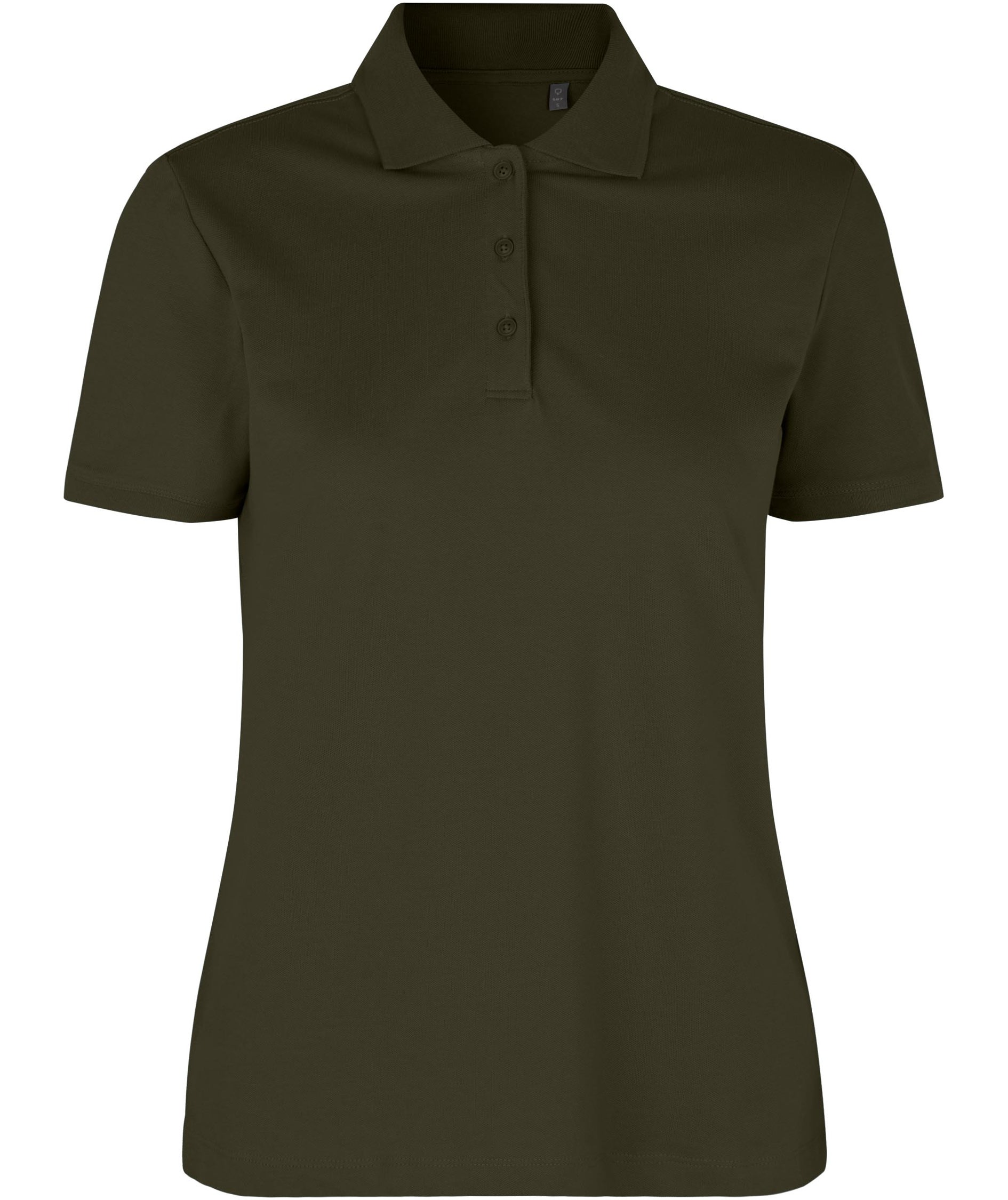 ID &oslash;kologisk dame polo T-shirt, Olivengr&oslash;n, Olivengr&oslash;n, swatch