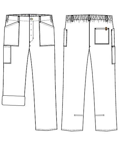 Kentaur flex bukse benlengde 79 cm, Hvit, large image number 3