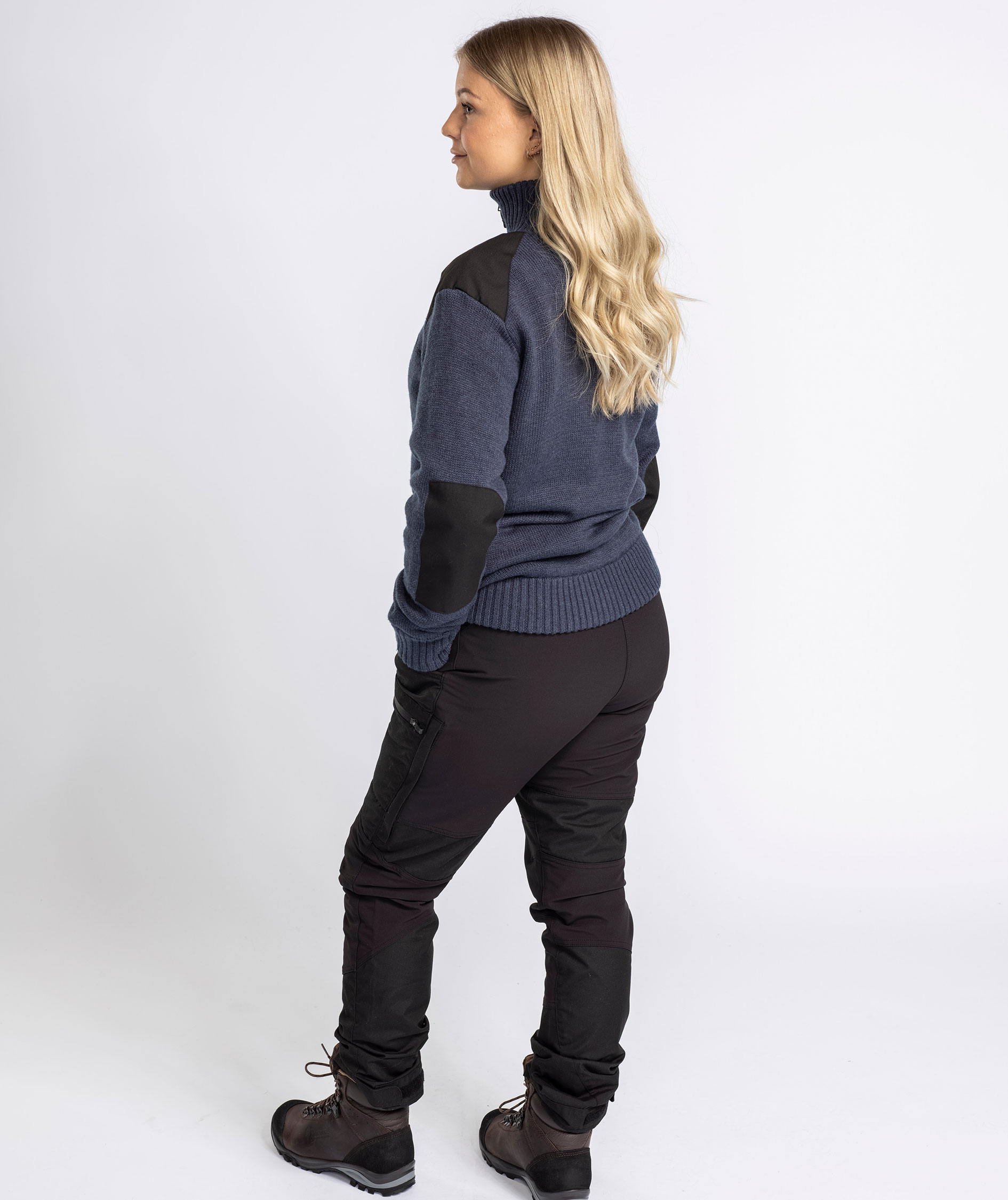 Pinewood&nbsp;Hurricane dame striktr&oslash;je med membran, Dark Navy Melange, large image number 3