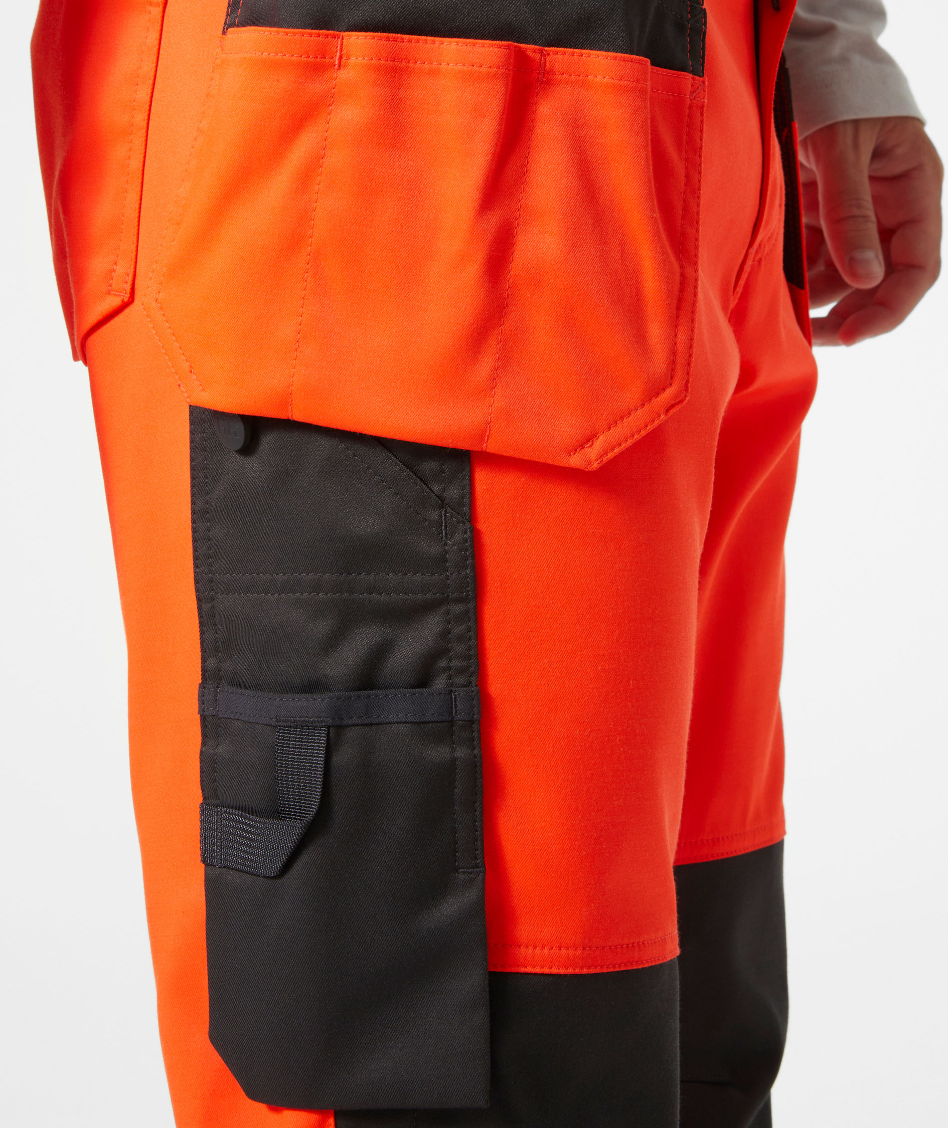 Helly Hansen UC-ME Handwerkerhose, Hi-Vis Rot/Ebony, large image number 4