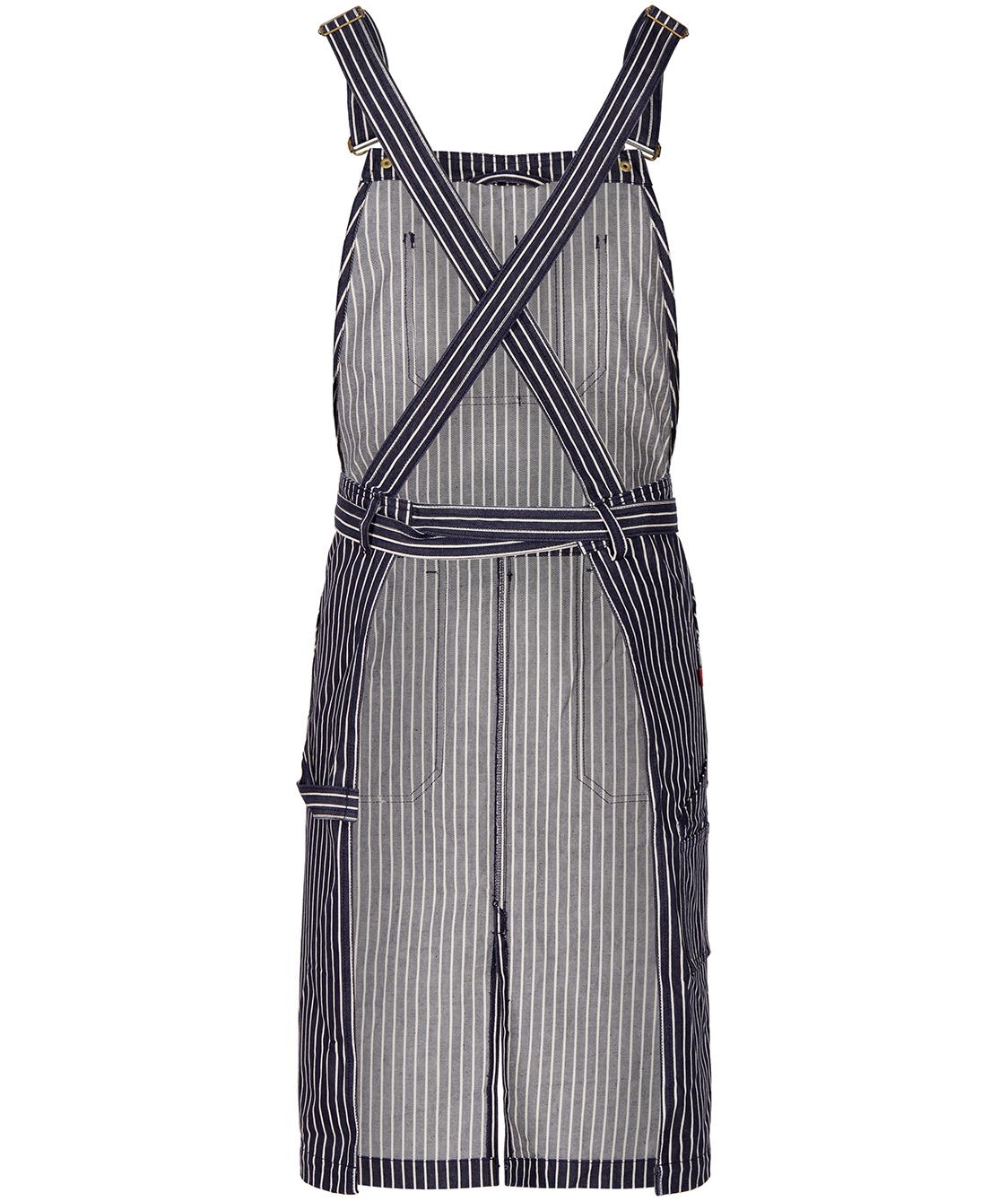 Segers 4092 Latzsch&uuml;rze mit Taschen, Striped Denim, Striped Denim, large image number 3