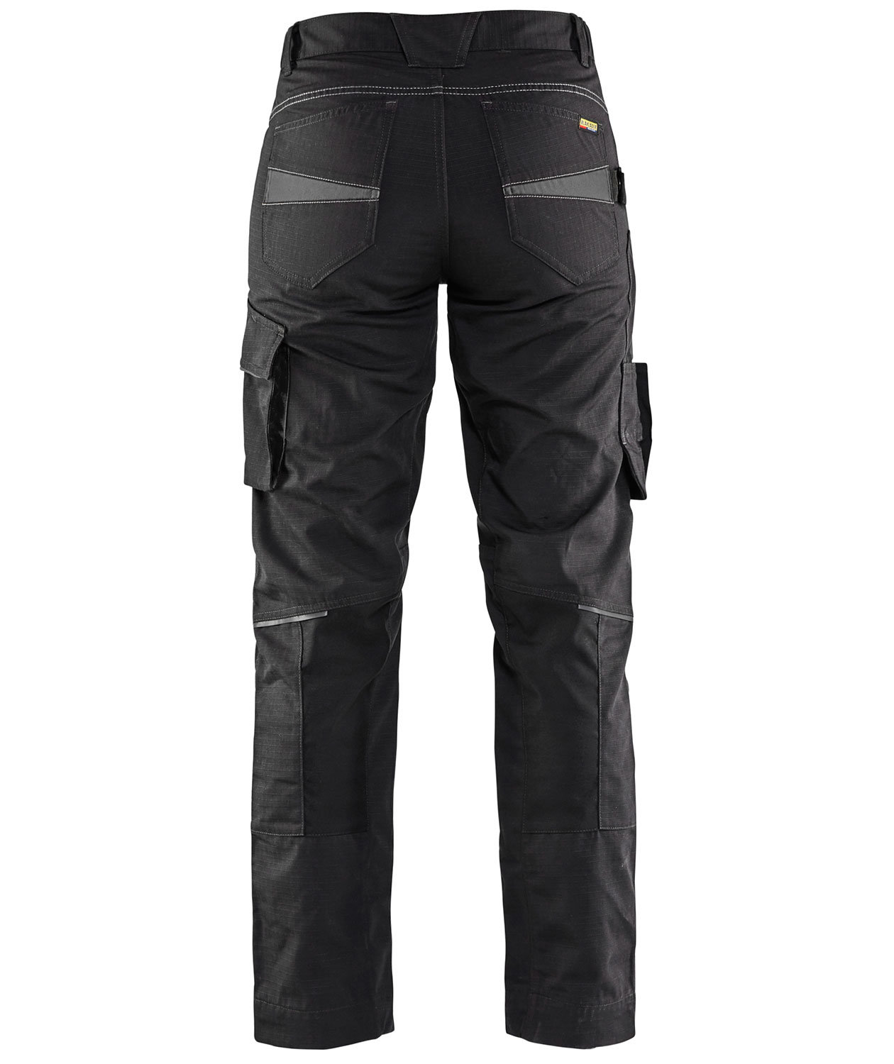 Bl&aring;kl&auml;der Unite dame arbejdsbukser, Sort/M&oslash;rkegr&aring;