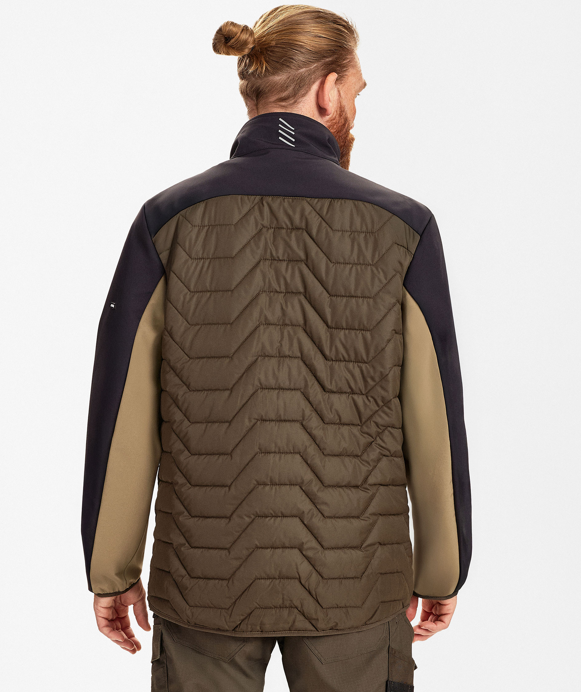 Engel Entire hybrid jacket, Forest Green/Black, large image number 4