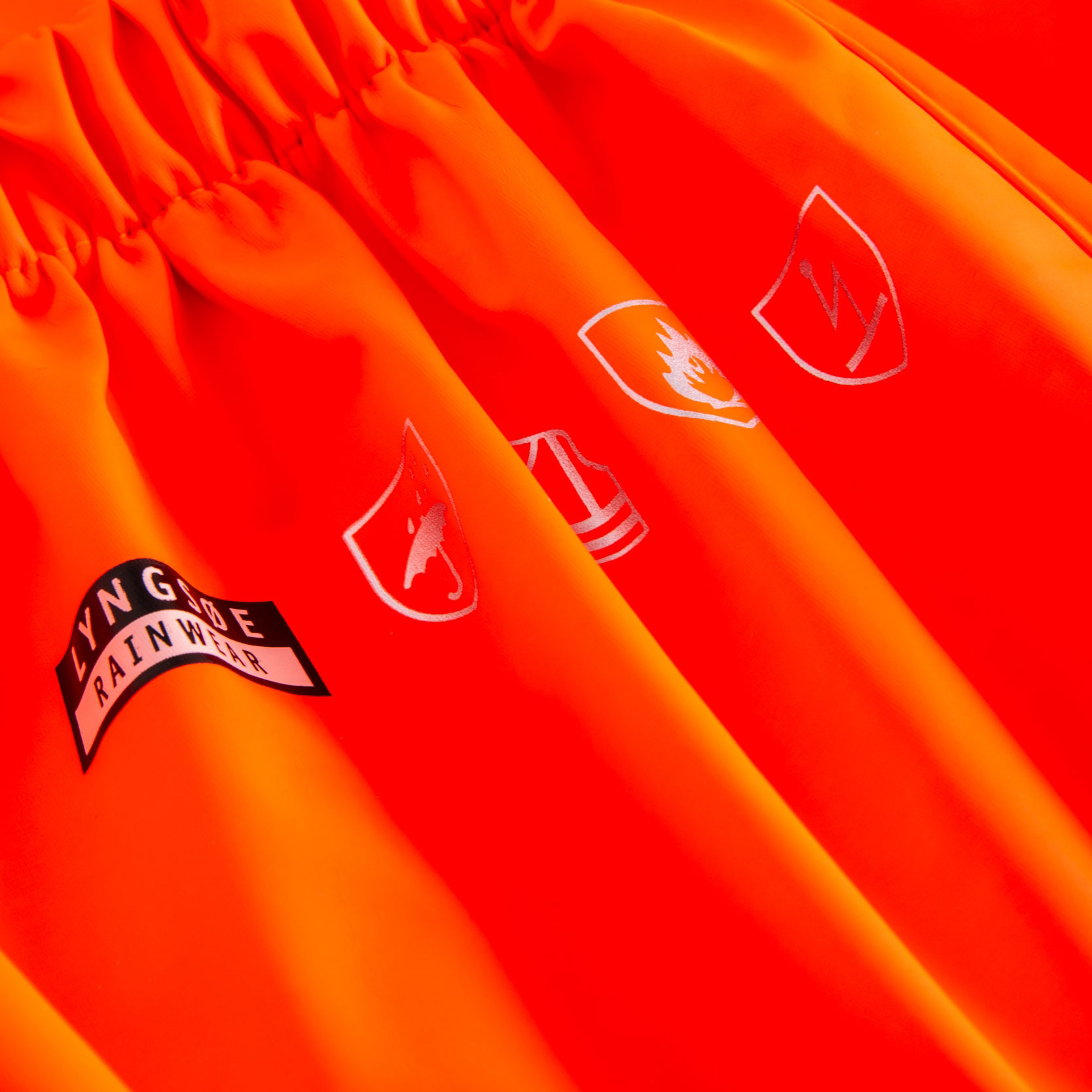 Lyngs&oslash;e Multinorm PU regnbyxa, Varsel Orange, large image number 1