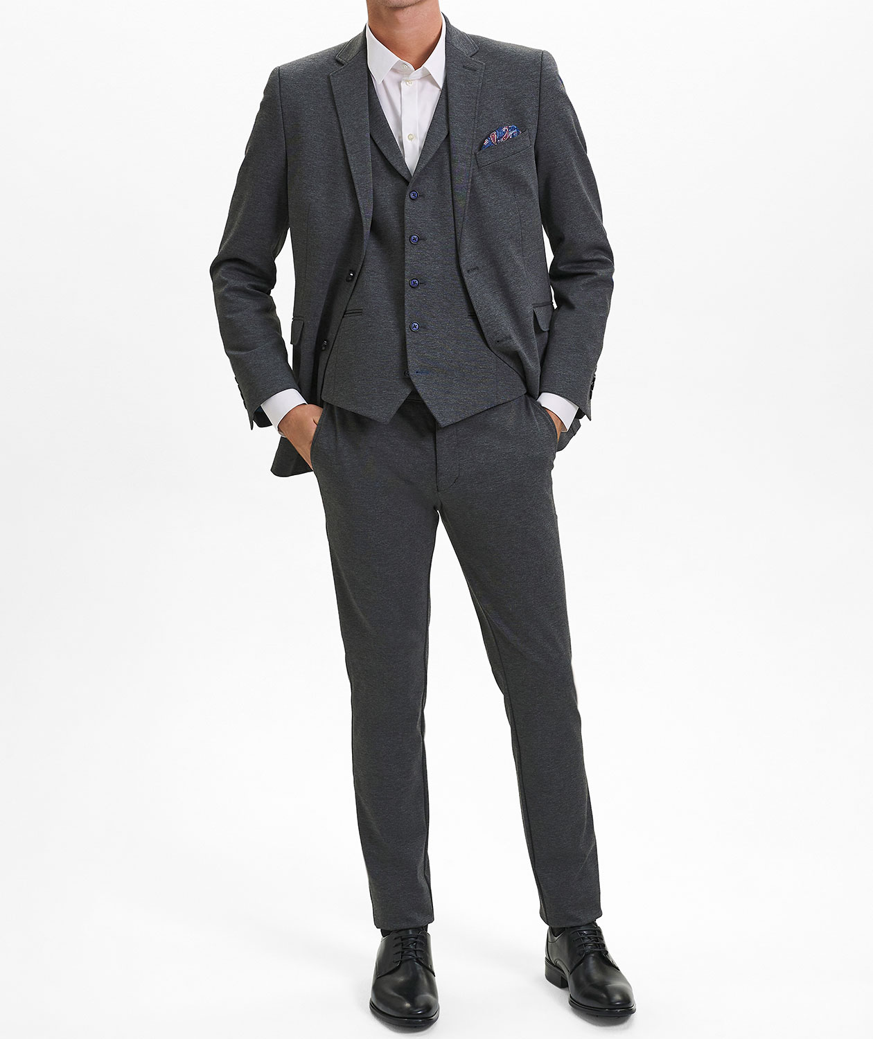 Sunwill Extreme Flex Modern fit kavaj, Charcoal, large image number 1