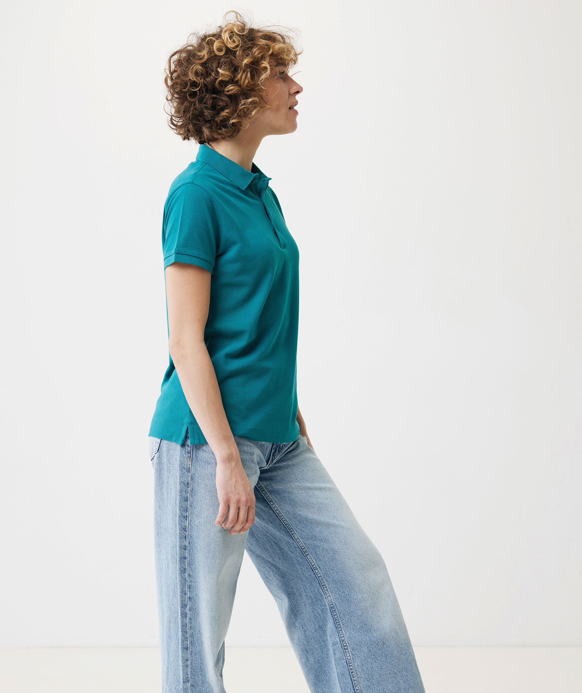 Iqoniq Yosemite Damen Poloshirt, Verdigris, large image number 4