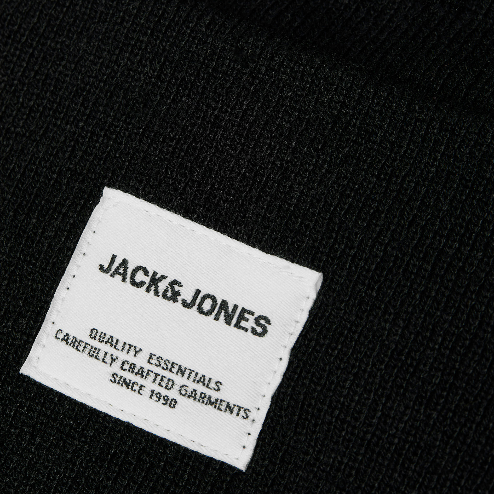 Jack & Jones JACLONG knitted beanie, Black, Black, large image number 3