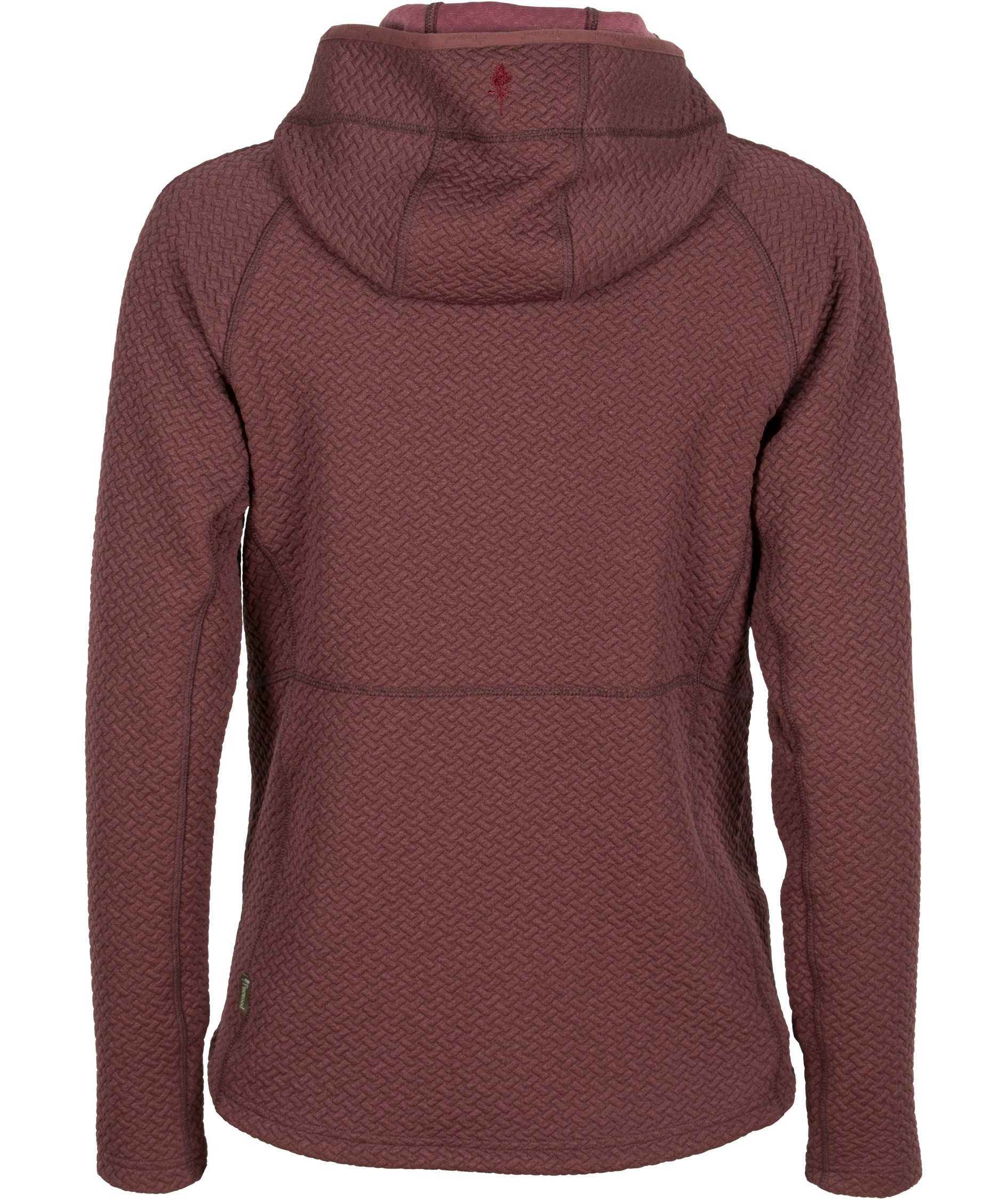 Pinewood Everyday Travel dame h&aelig;ttetr&oslash;je med lynl&aring;s, Earth Plum, large image number 2