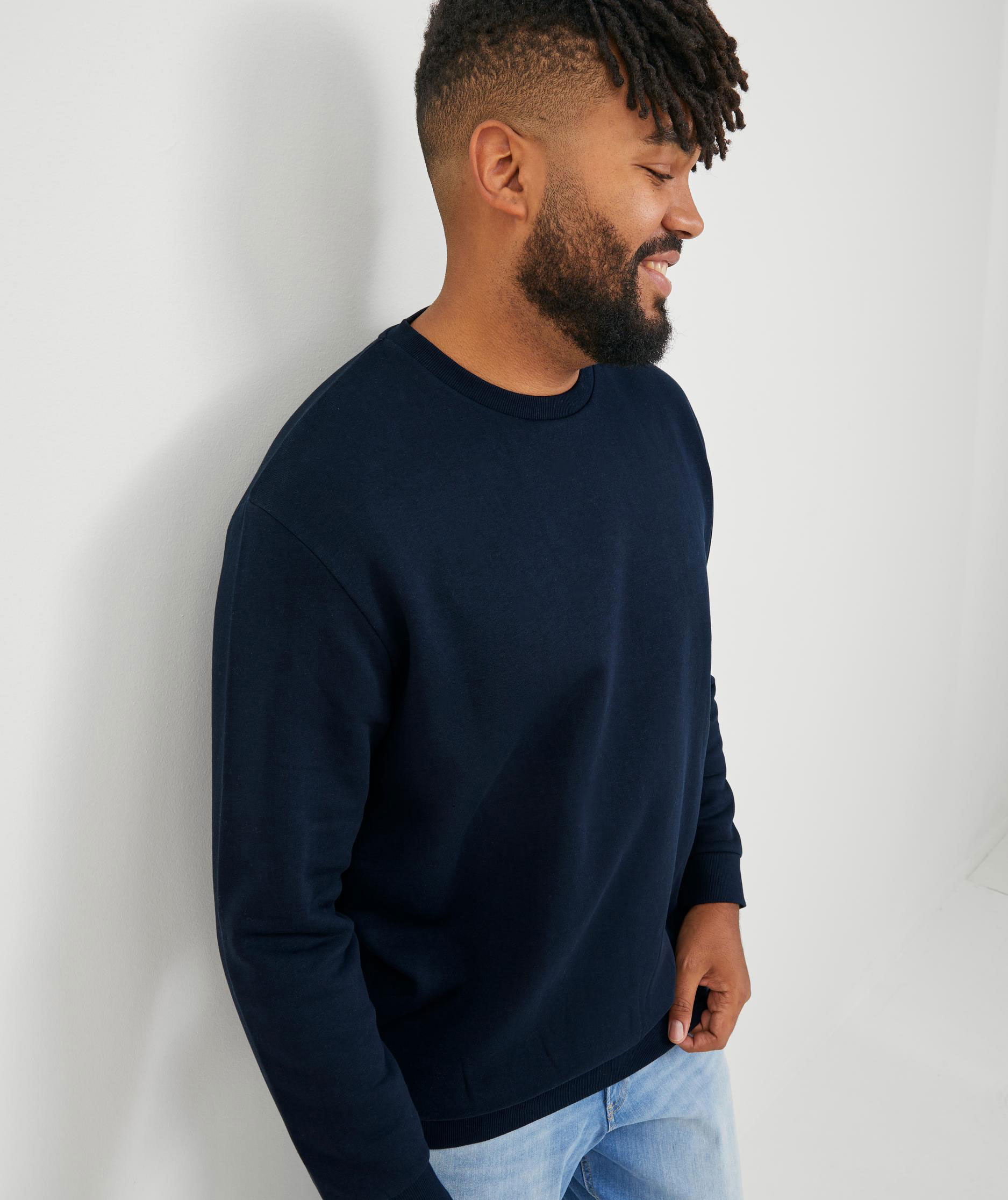 Jack & Jones Plus JJEBRADLEY collegegenser, Navy Blazer, large image number 4