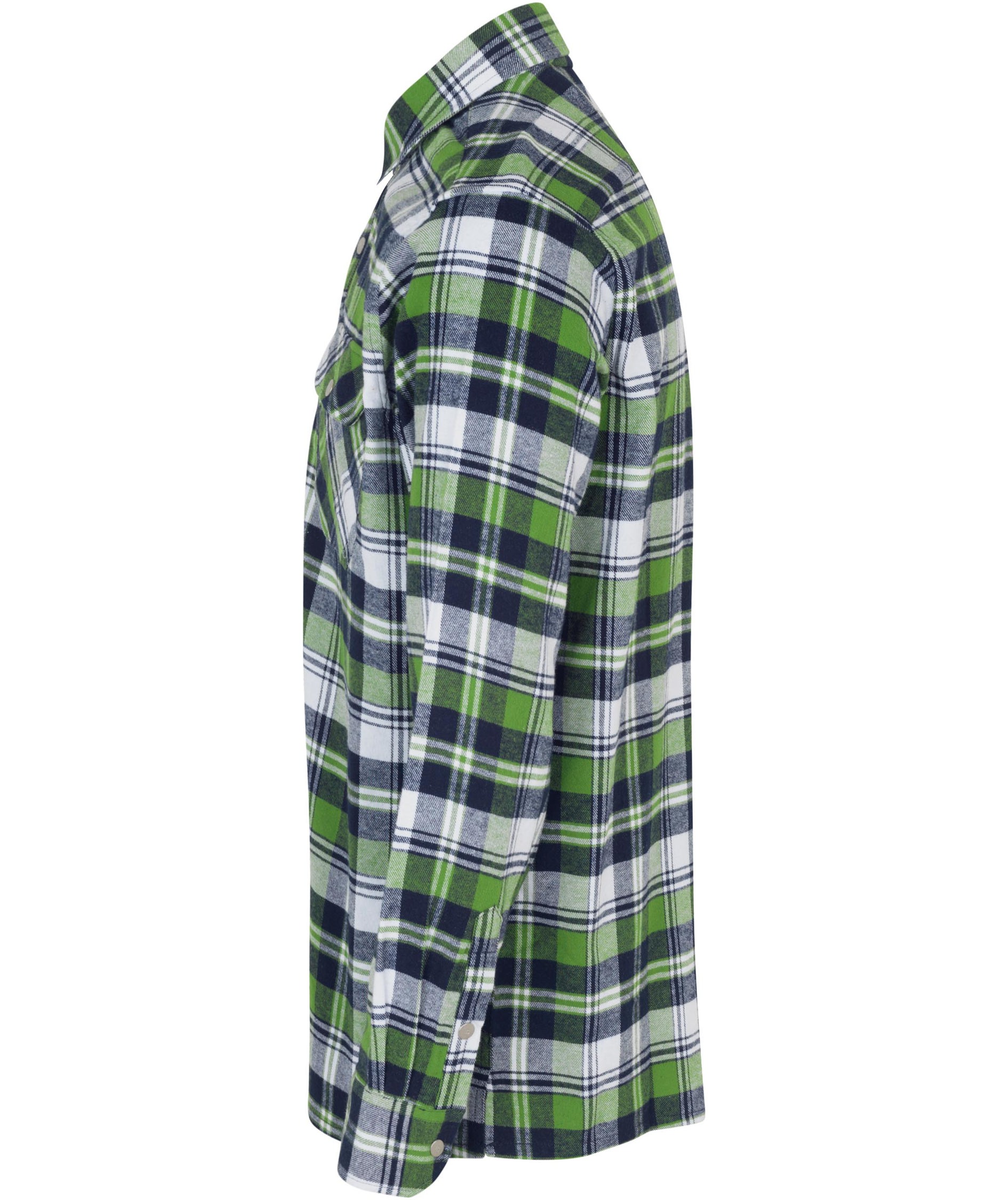 ID Green Leaf flannelskjorte, Gr&oslash;n, large image number 3