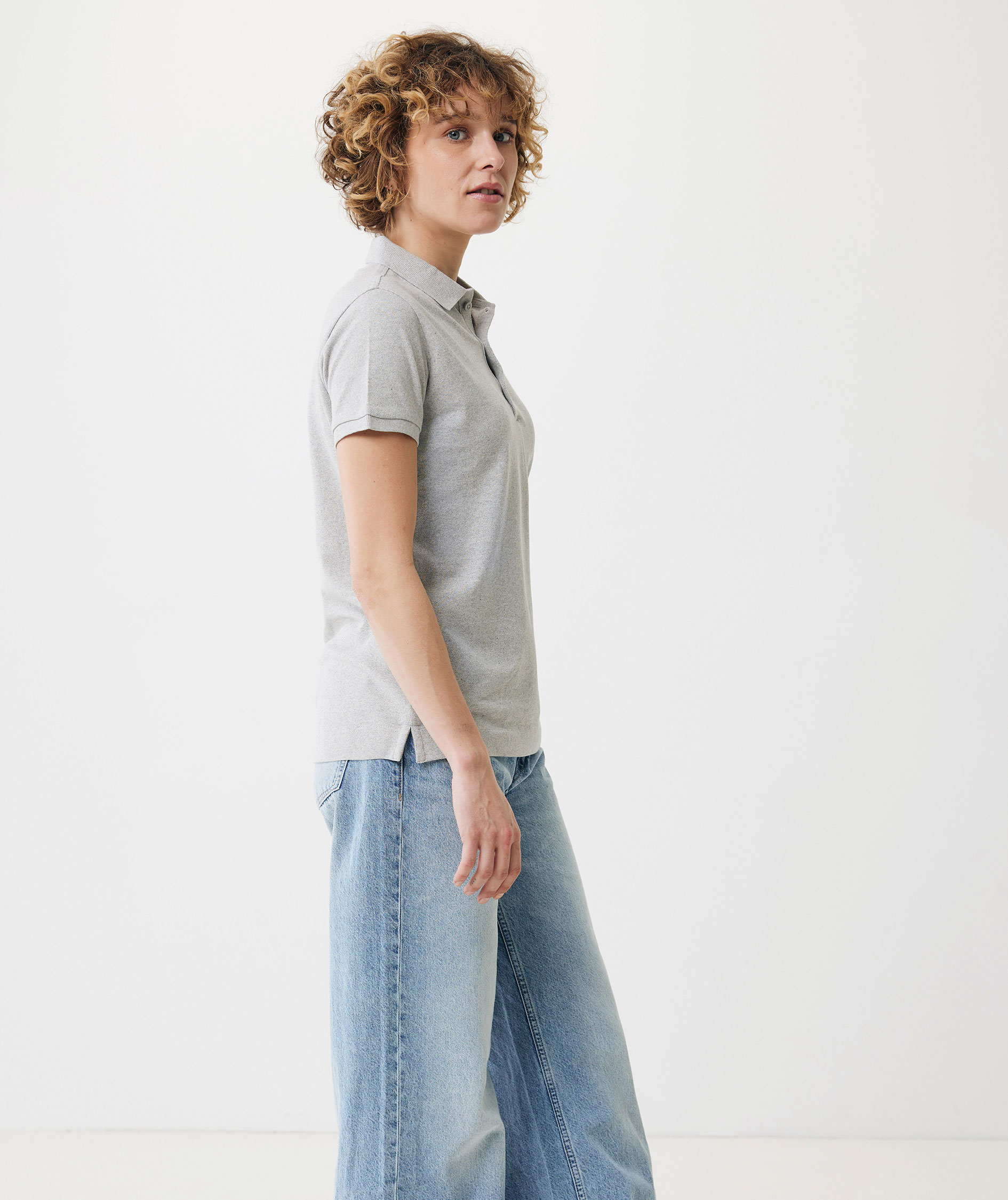 Iqoniq Yosemite Damen Poloshirt, Heather Grey, large image number 4