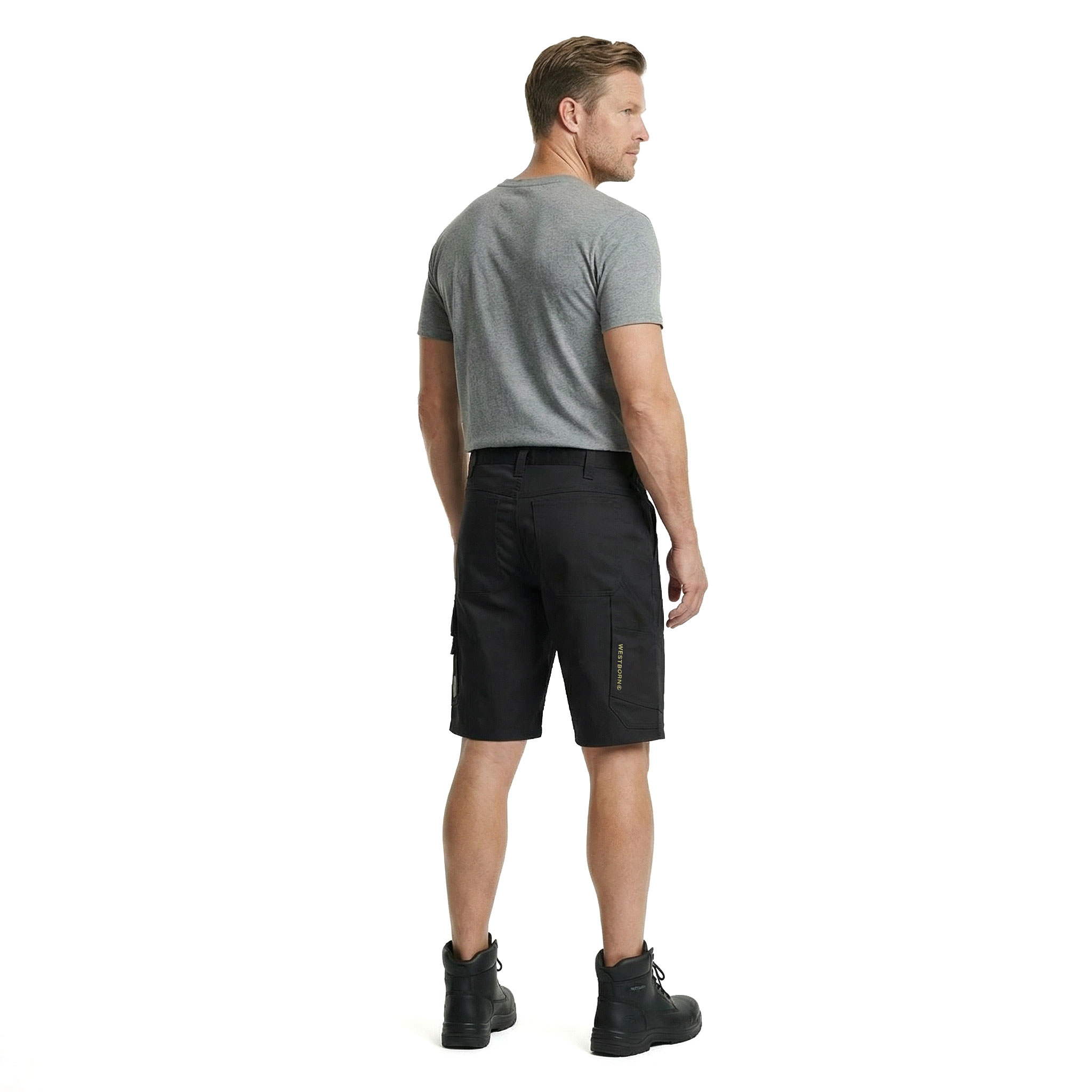 Westborn Core arbejdsshorts, Black, large image number 3