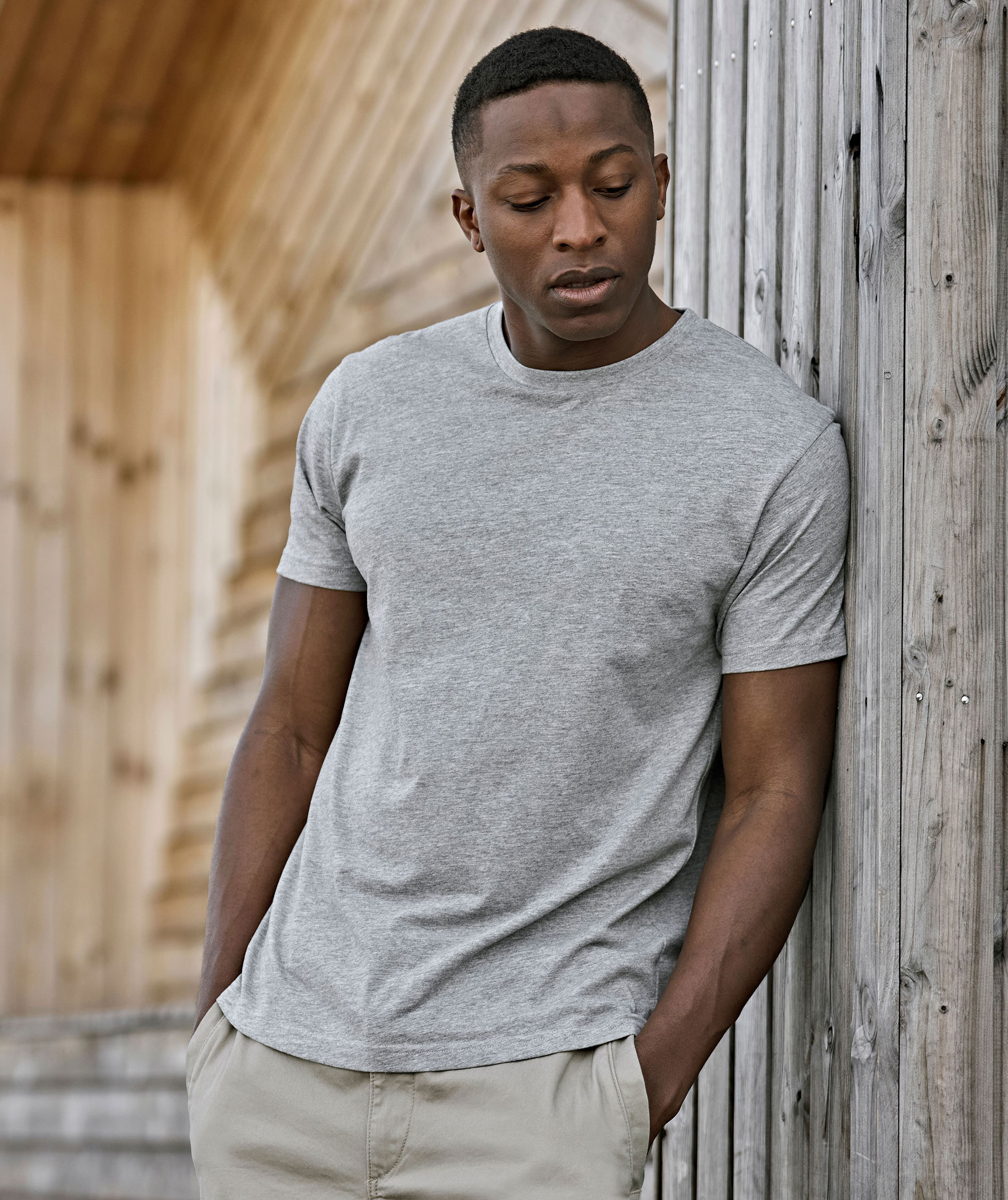 Tee Jays UNLABELED T-shirt, Heather Grey, large image number 1