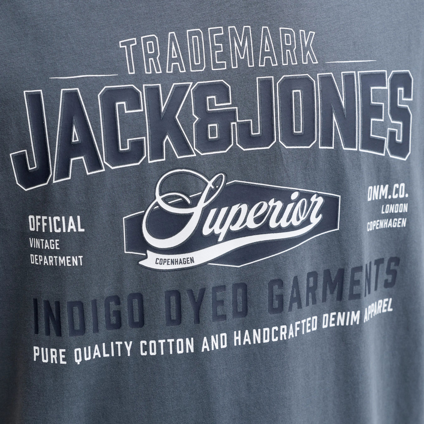 Jack & Jones JJELOGO T-skjorte, Turbulence, large image number 3