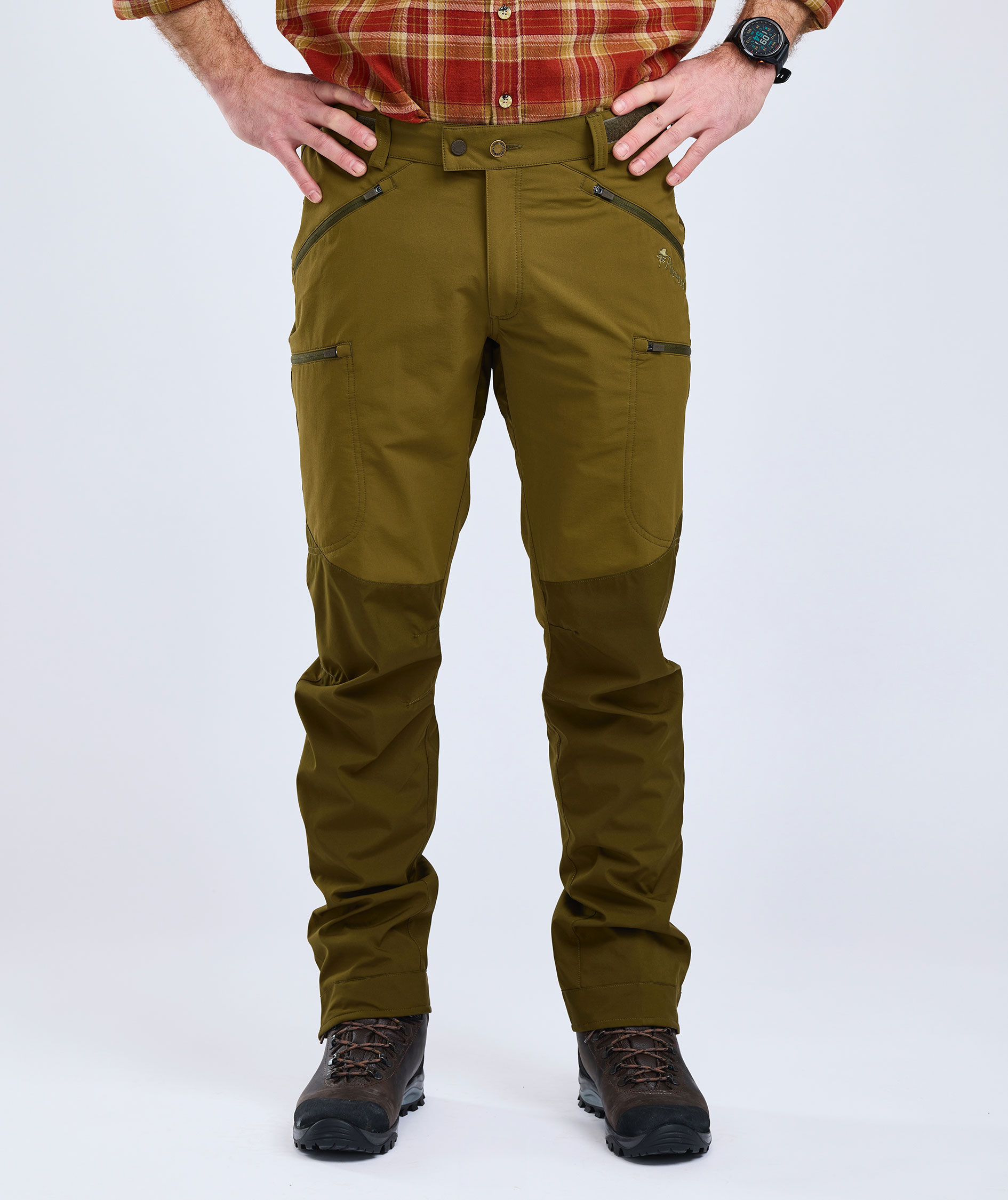 Pinewood Abisko Brenton fritidsbukser, Olive Green/Hunting Olive, large image number 4