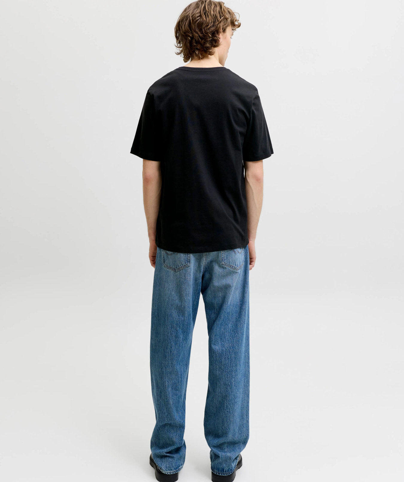 Jack & Jones JJELOGO T-skjorte, Svart, large image number 2