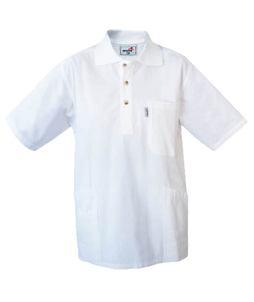 Invite tunika  med krage, Vit