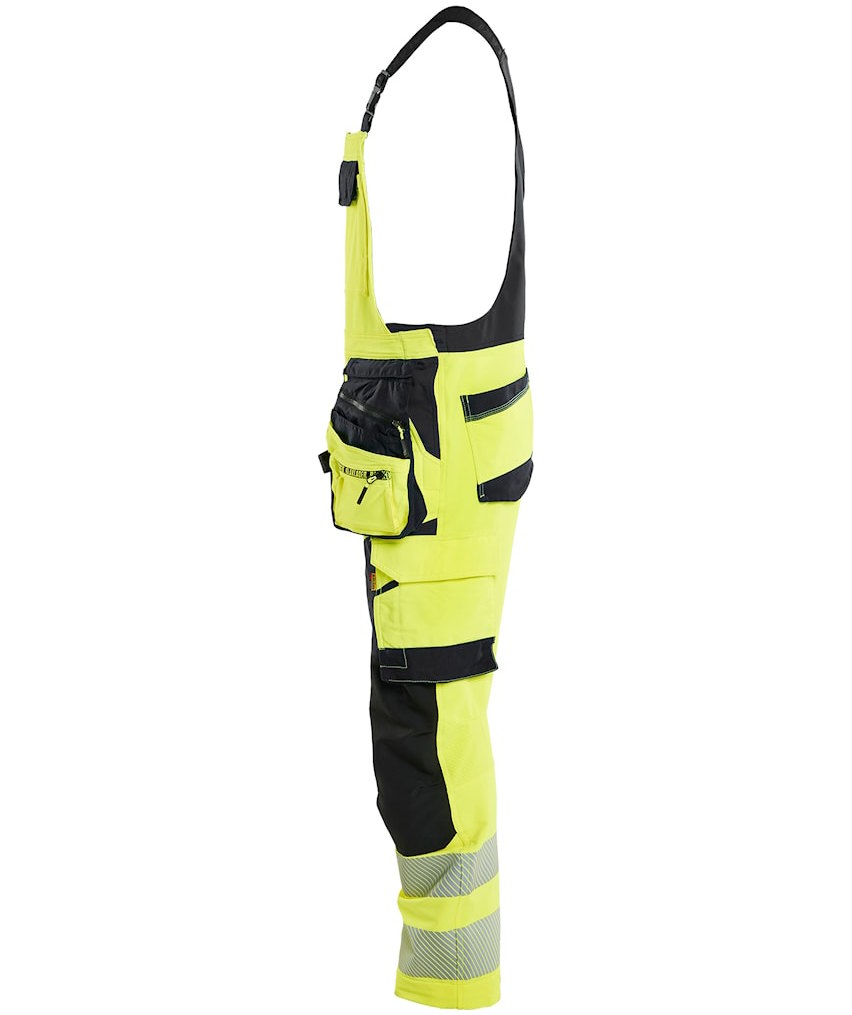 Bl&aring;kl&auml;der craftsman bib and brace full stretch, Hi-vis Yellow/Black, large image number 3